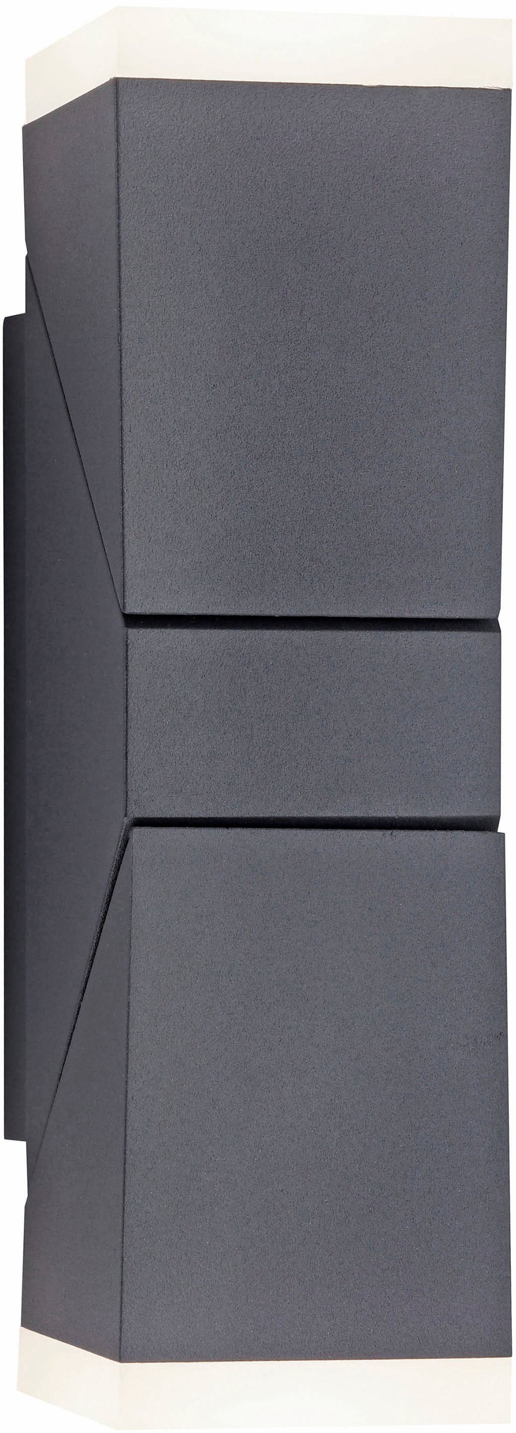 LED Außen-Wandleuchte PAUL NEUHAUS, B:15cm H:14cm L:25cm, grau, Leuchten, "Ryan", Schutzart IP, Für Außen- und Innenbereich