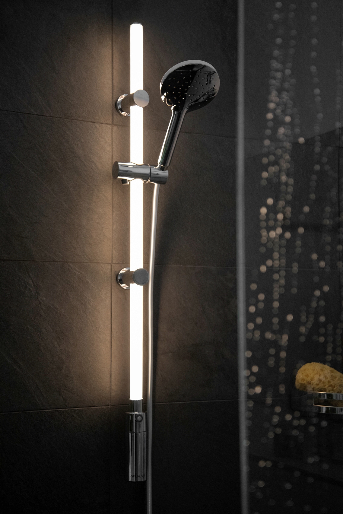 Duschstange »Brausestange mit LED Beleuchtung«, Länge: 74 cm, Warmweiß, inkl....