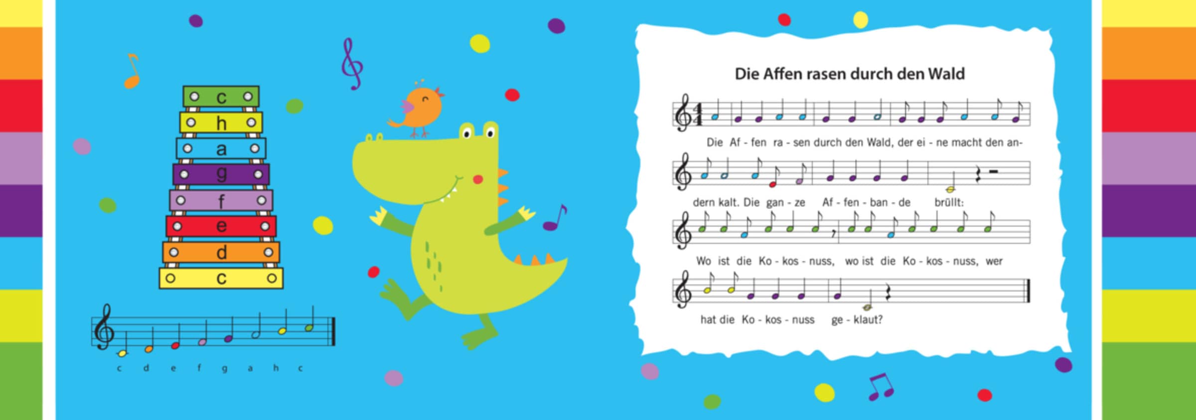 Eichhorn Spielzeug-Musikinstrument »Xylophon« inkl. Liederbuch