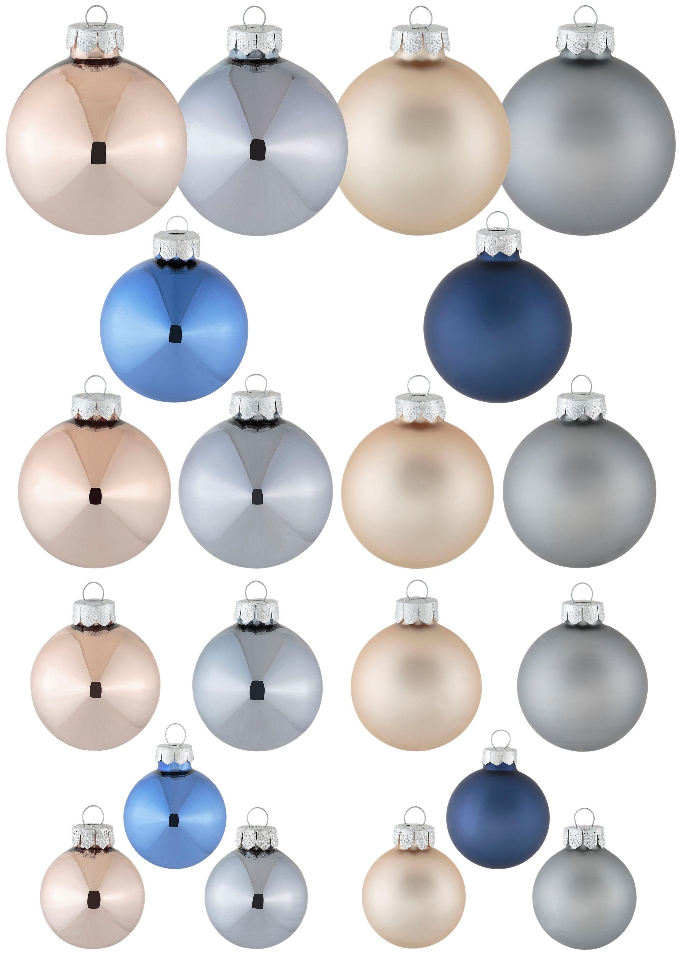 Weihnachtsbaumkugel »Real and Calm, Weihnachtsdeko, Christbaumschmuck«, (Set, 50 St.),...