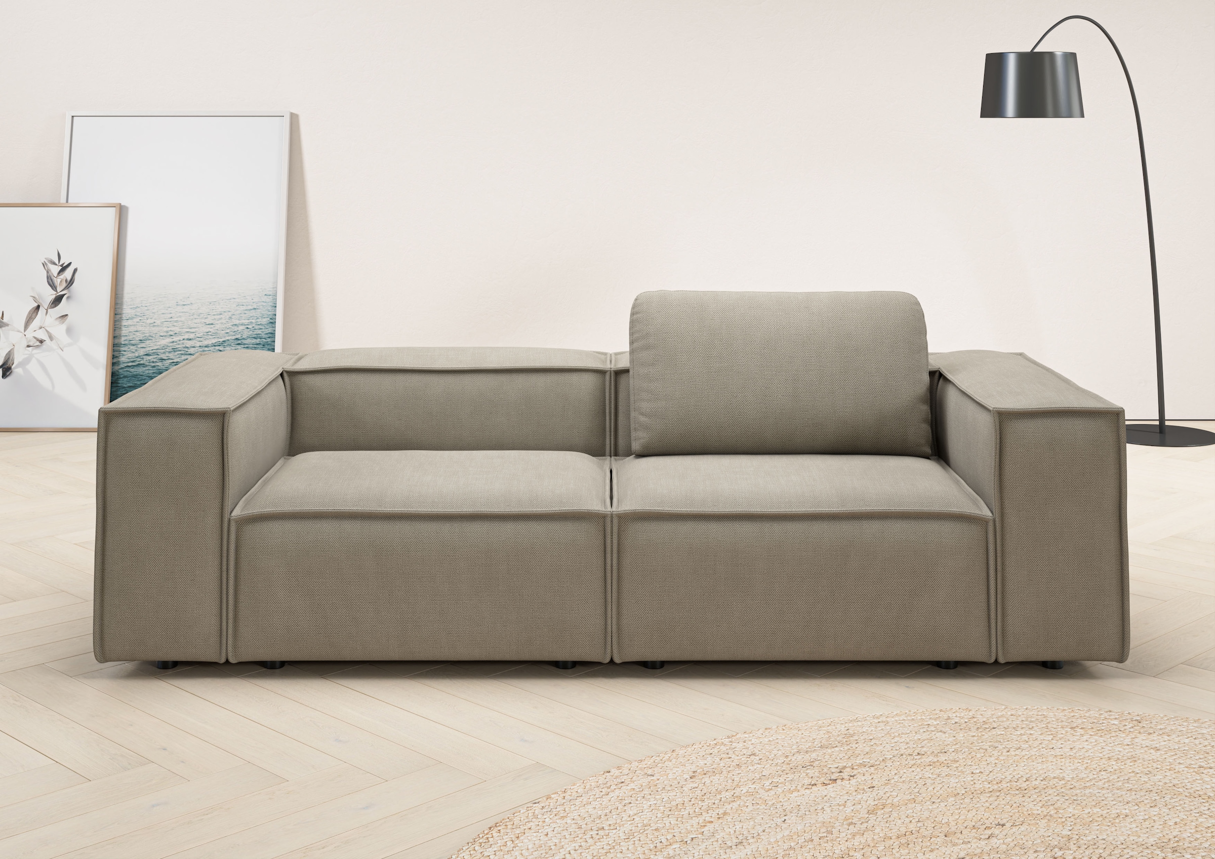 Home affaire 2-Sitzer "Watertown, modernes Sofa 246 cm breit, auch in Feinc günstig online kaufen
