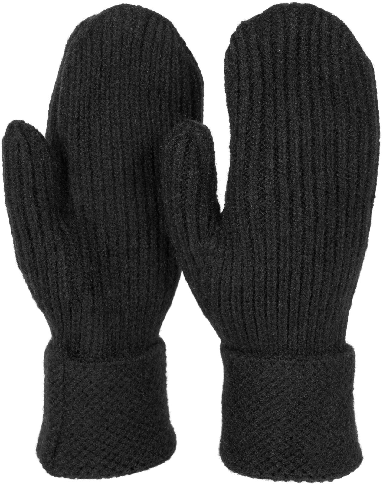styleBREAKER Fäustlinge "Strick Fäustlinge mit gemustertem Bund" 1 Stk.