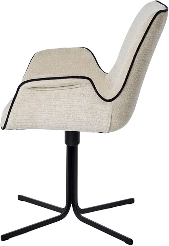 Jahnke Schalenstuhl »POLE TWIST« () Drehbar, gepolstert, mit Armlehnen, Metallgestell, B:65xT:63xH:85 cm