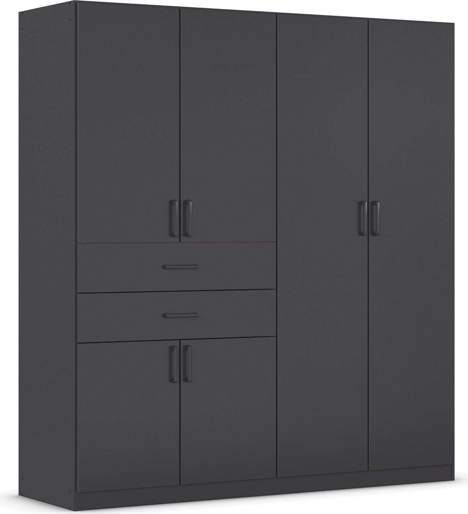 rauch Drehtürenschrank »Kleiderschrank Schrank Garderobe MAIKA mit Dekor-Front«, 2 Schubladen, in verschiedenen Breiten, Höhen, Farben, MADE IN GERMANY