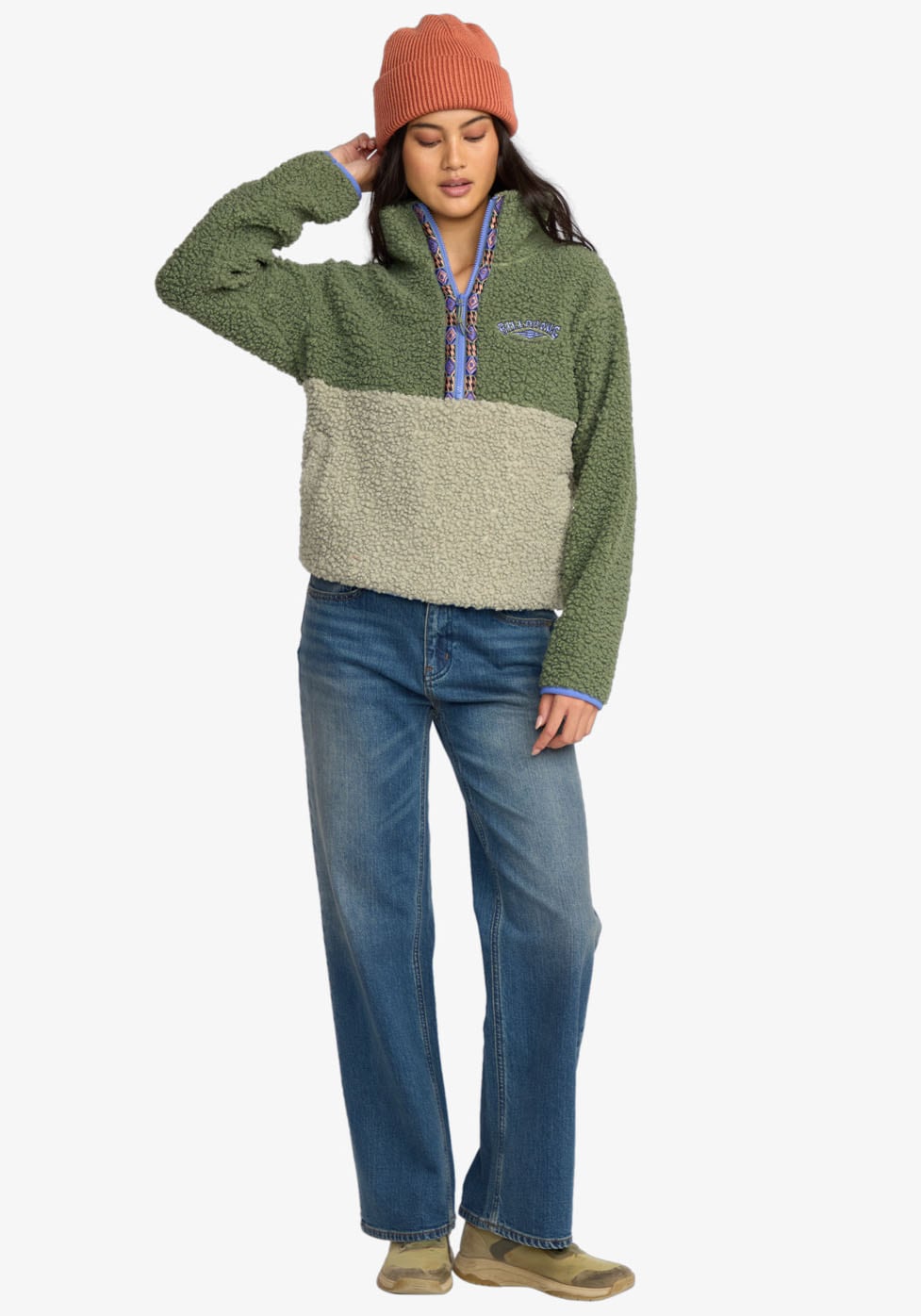 Billabong Strickfleece-Pullover »HORIZON MOCK NECK« aus Strickfleece, mit Stehkragen