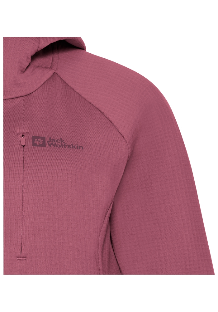 Jack Wolfskin Fleecejacke »KOLBENBERG HOODED FZ W«, mit Kapuze