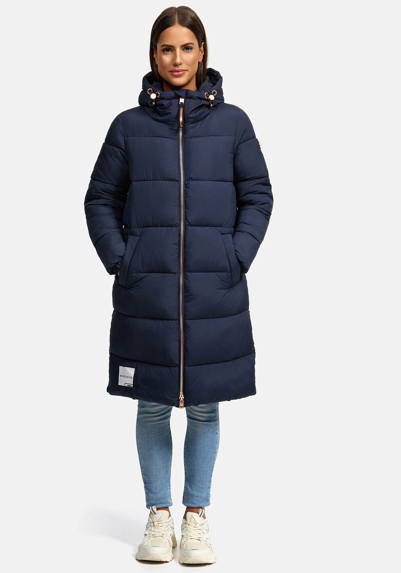 Marikoo Winterjacke "Nomadiaa", Lange Damen Winterjacke