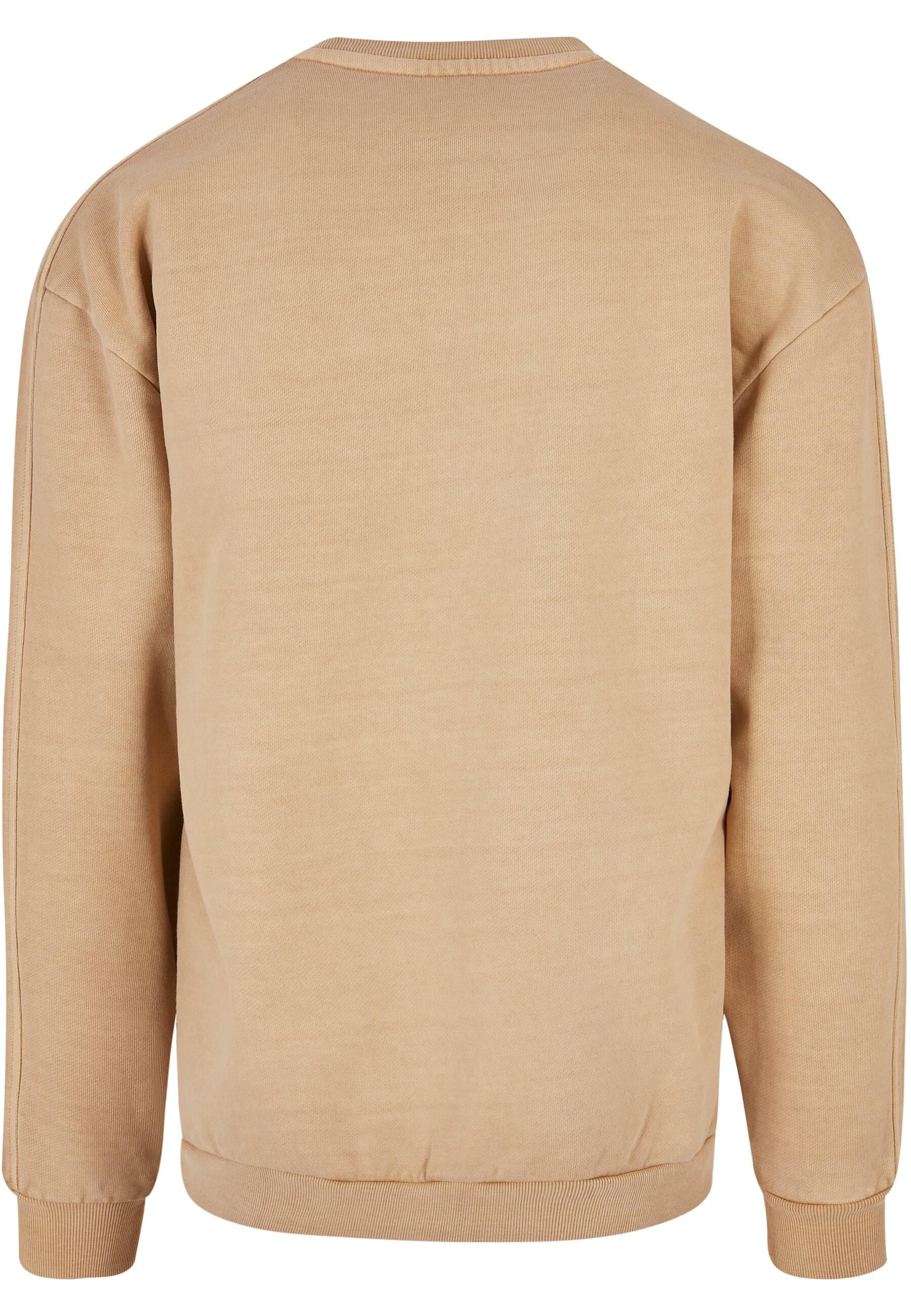 URBAN CLASSICS Rundhalspullover »Urban Classics Herren Heavy Terry Garment Dye Crew«, (1 tlg.)
