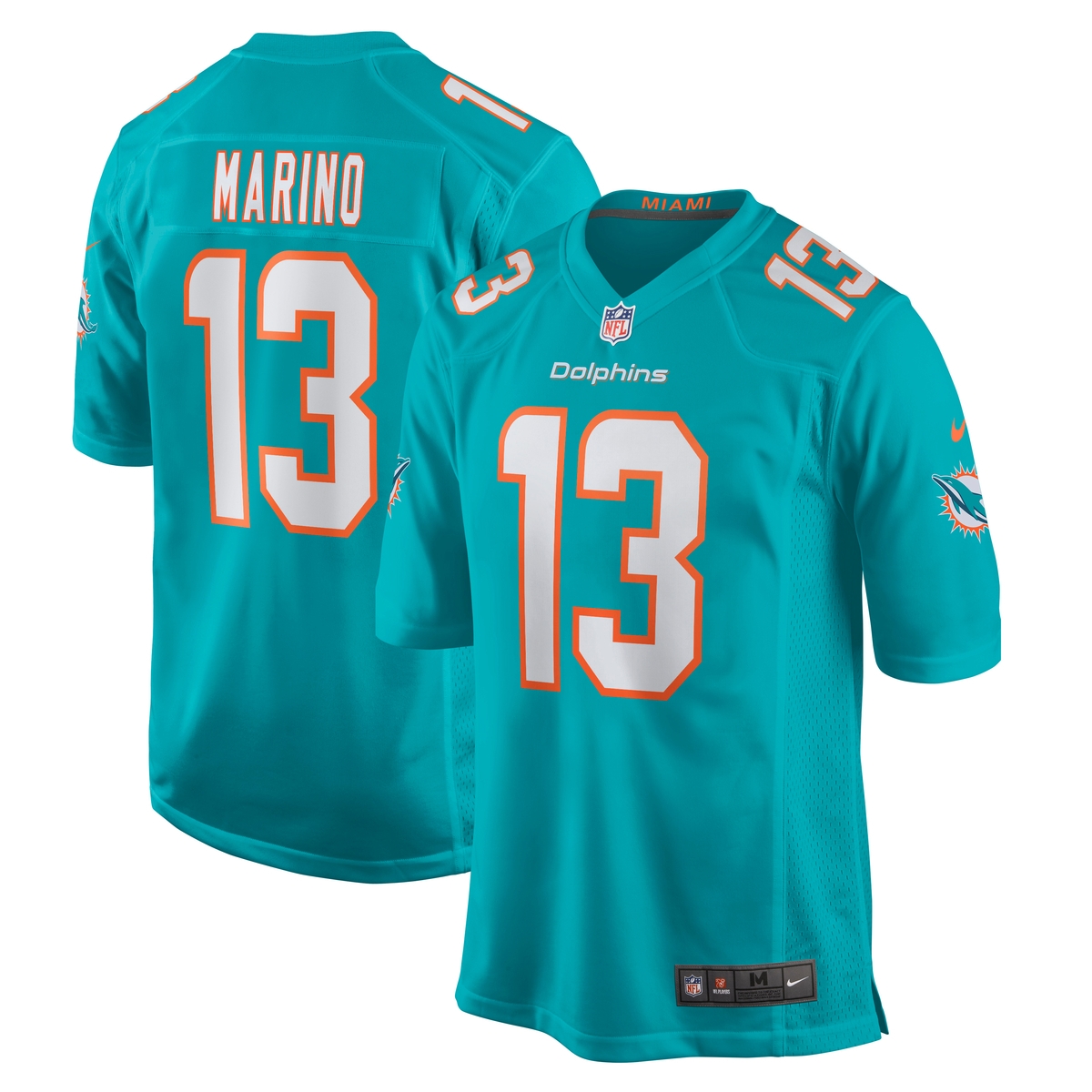Nike Footballtrikot "Nike Trikot Miami Dolphins NFL Home Game Jersey Marino 13"