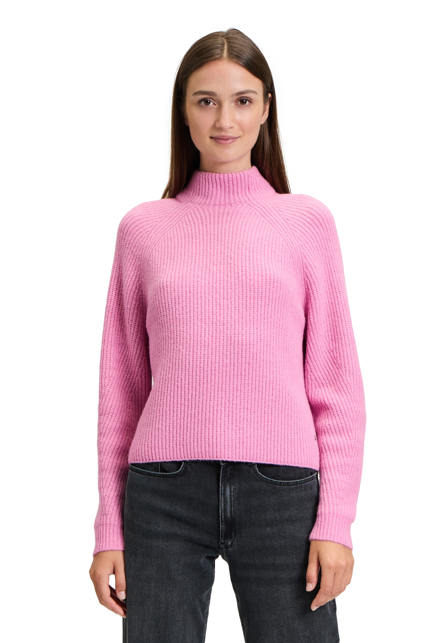 Strickpullover »Betty & Co Grobstrick-Pullover mit hohem Kragen«, Kragen