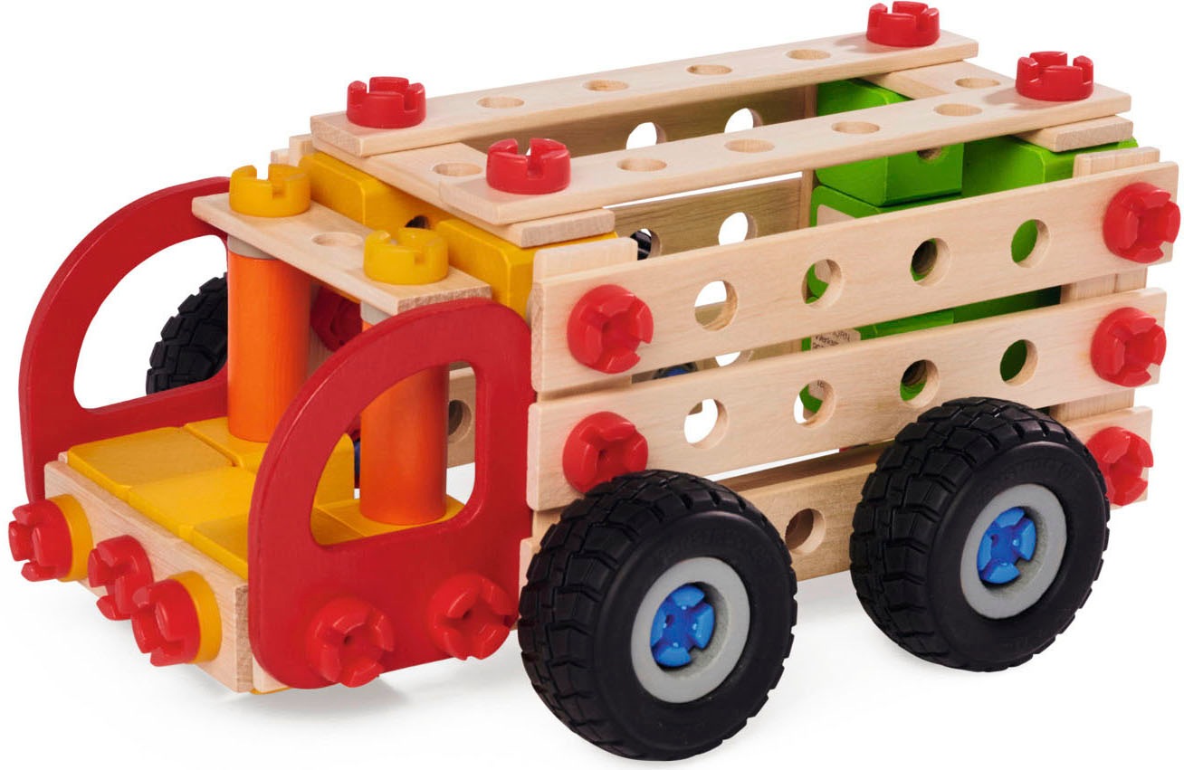 Eichhorn Konstruktionsspielsteine »Constructor, LKWs«, (135 St.), Made in Germany, FSC®- schützt Wald - weltweit