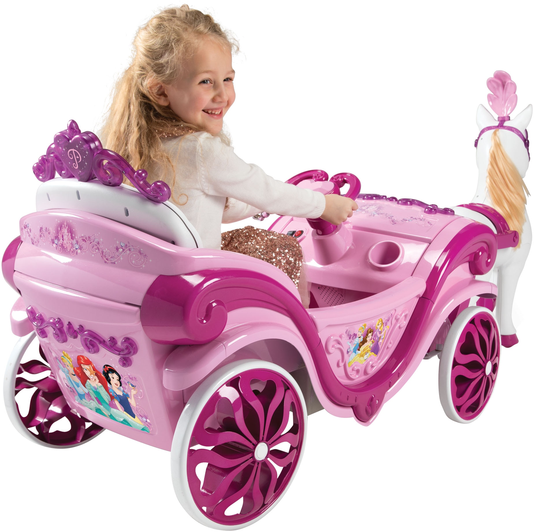 Huffy Elektro-Kinderauto »Princess-Kutsche 7.2v Batterie zum Aufsitzen« ab 3 Jahren bis 30 kg