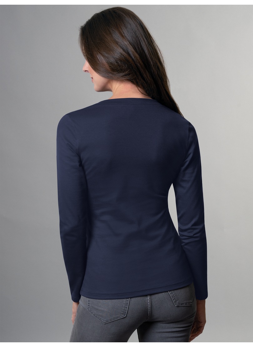 Thumbnail - Trigema T-Shirt "TRIGEMA Langarmshirt mit V-Ausschnitt" 1 Stk.