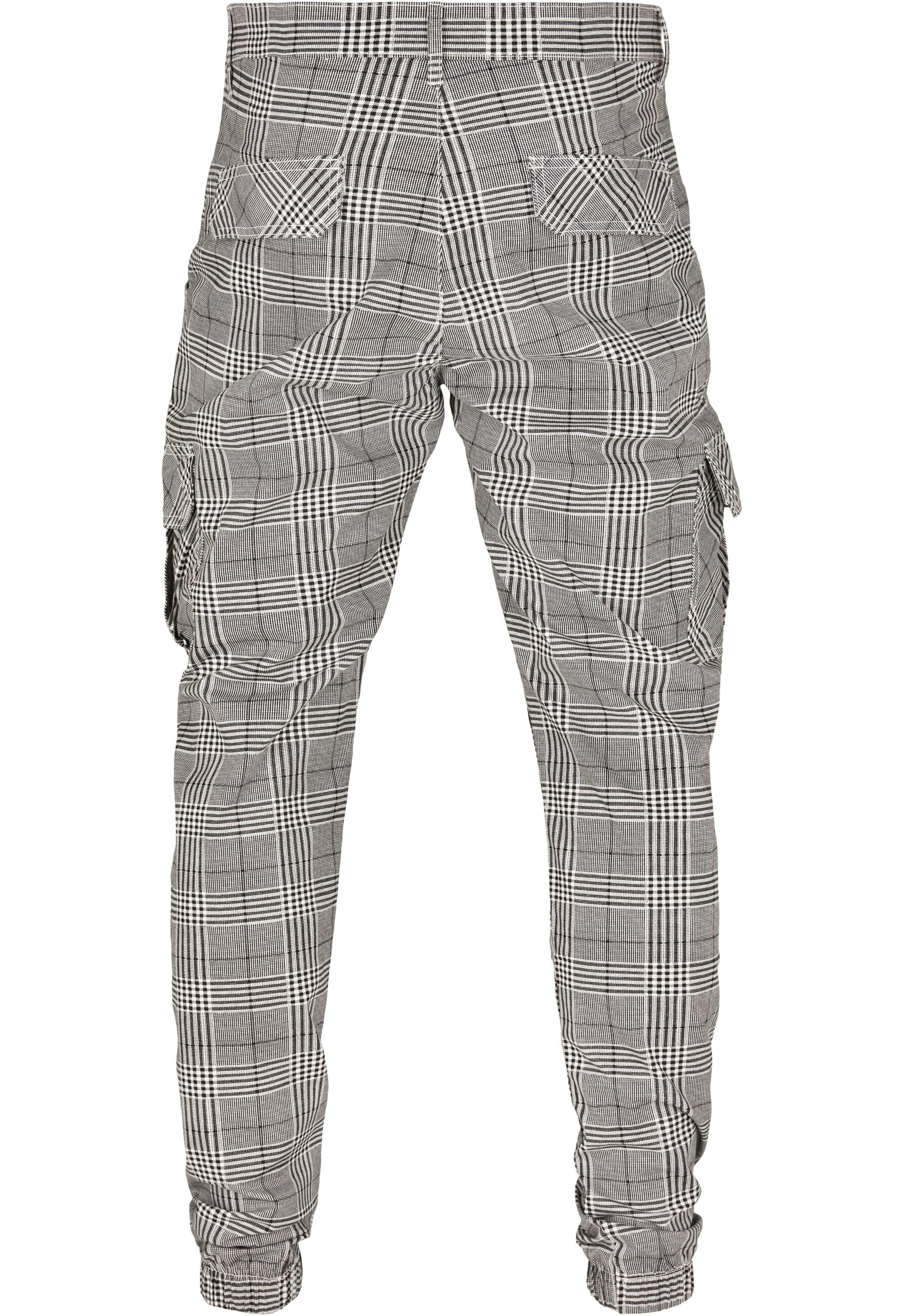 URBAN CLASSICS Cargohose »Urban Classics Herren AOP Glencheck Cargo Jog Pants«, (1 tlg.)