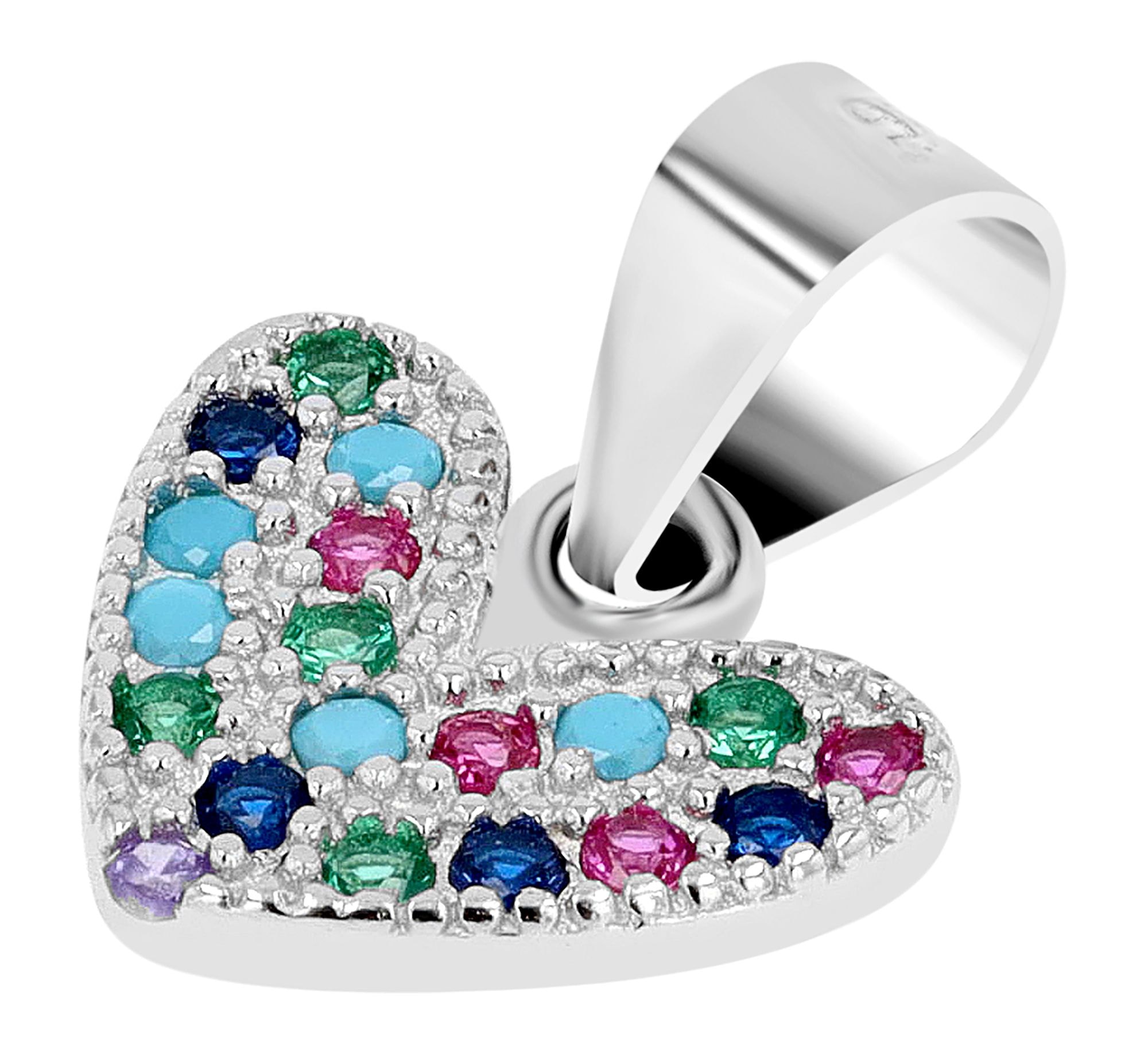 ADELIA ́S Damen Kettenanhänger "Anhänger – Herzanhänger aus 925 Silber", Silber 925 (Sterlingsilber)silber, Silber 925 (Sterlingsilber),