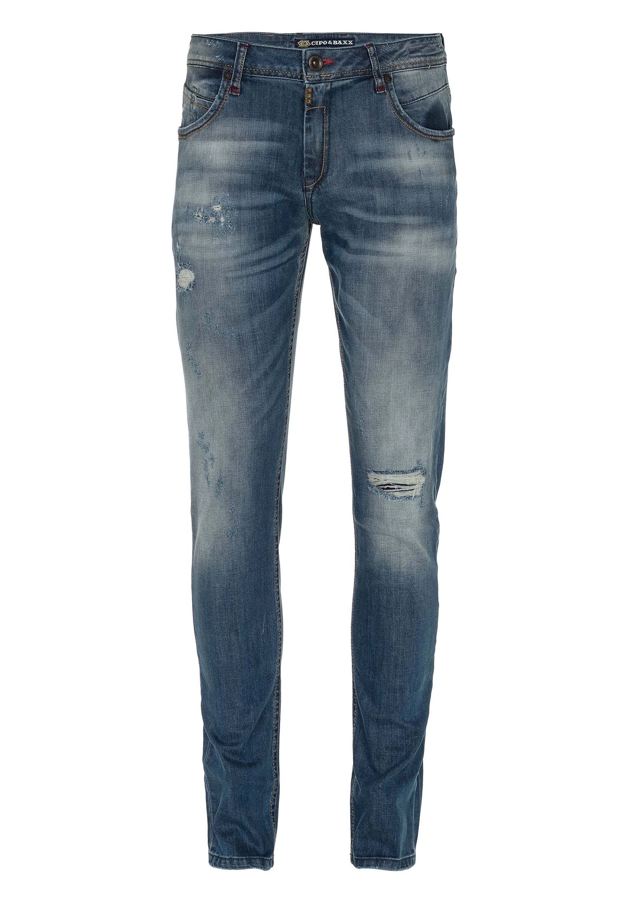 Cipo & Baxx Slim-fit-Jeans »Jeans«, im Destroyed-Look, CD-475