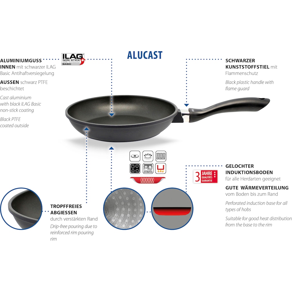 Elo Bratpfanne »Alucast«, Aluminiumguss, (1 tlg.)