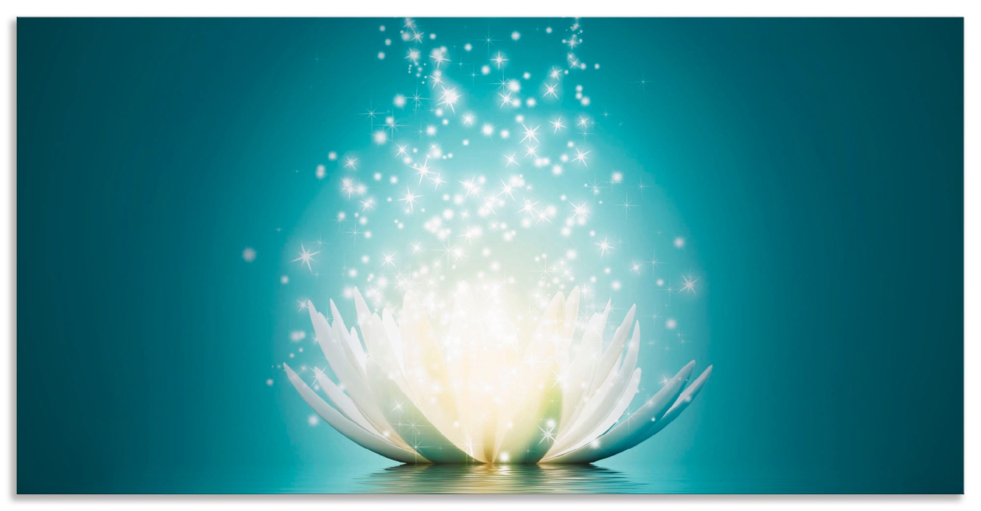 Artland Küchenrückwand "Magie der Lotus-Blume", (1 tlg.), Alu Spritzschutz günstig online kaufen