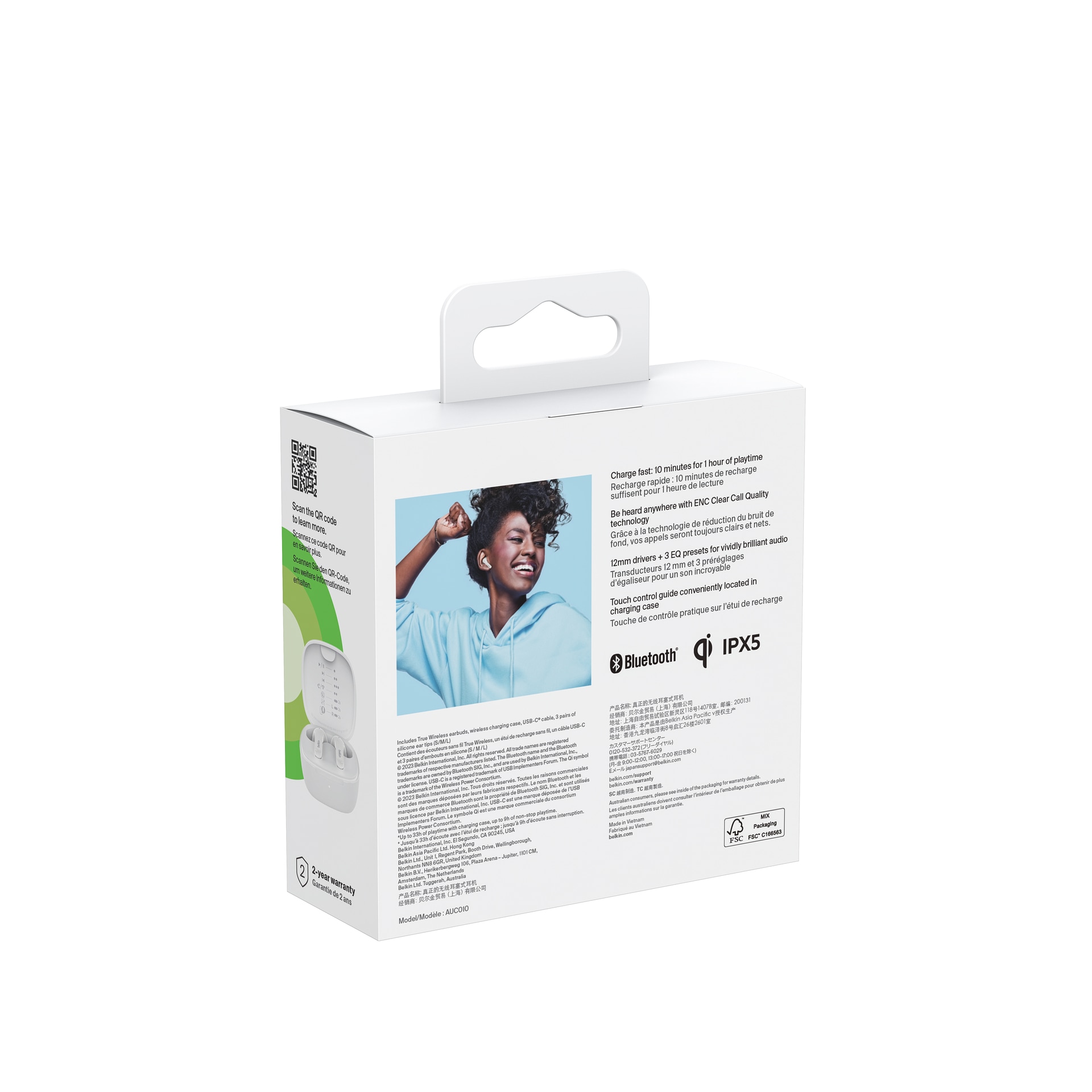 Belkin wireless In-Ear-Kopfhörer »SOUNDFORM Motion True Wireless Kopfhörer« Rauschunterdrückung