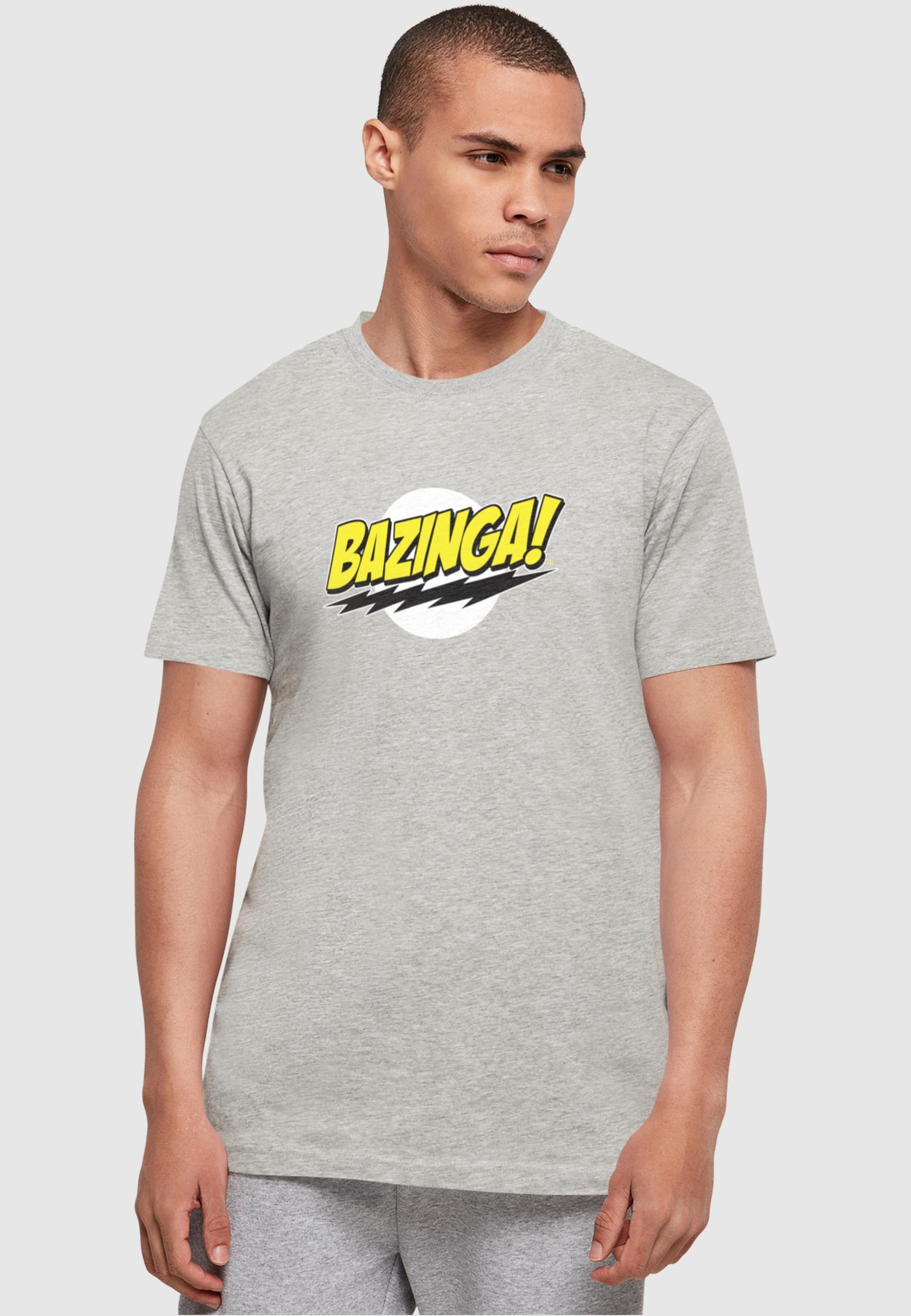 ABSOLUTE CULT T-Shirt »ABSOLUTE CULT Herren Big Bang Theory - Bazinga Basic T-Shirt«, (1 tlg.)