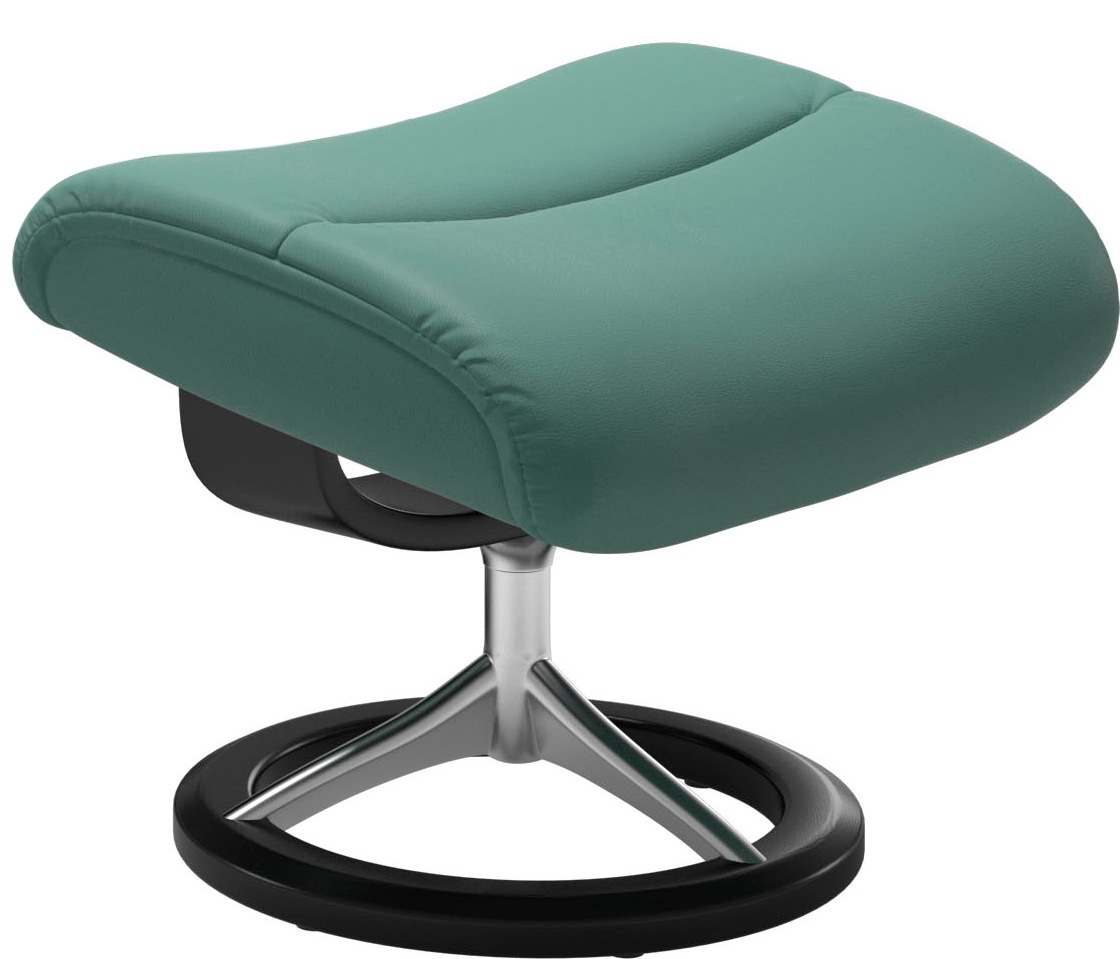 Thumbnail - Stressless Relaxsessel "View", (Set, Relaxsessel mit Hocker), mit Signature Base, Größe M,Gestell Schwarz
