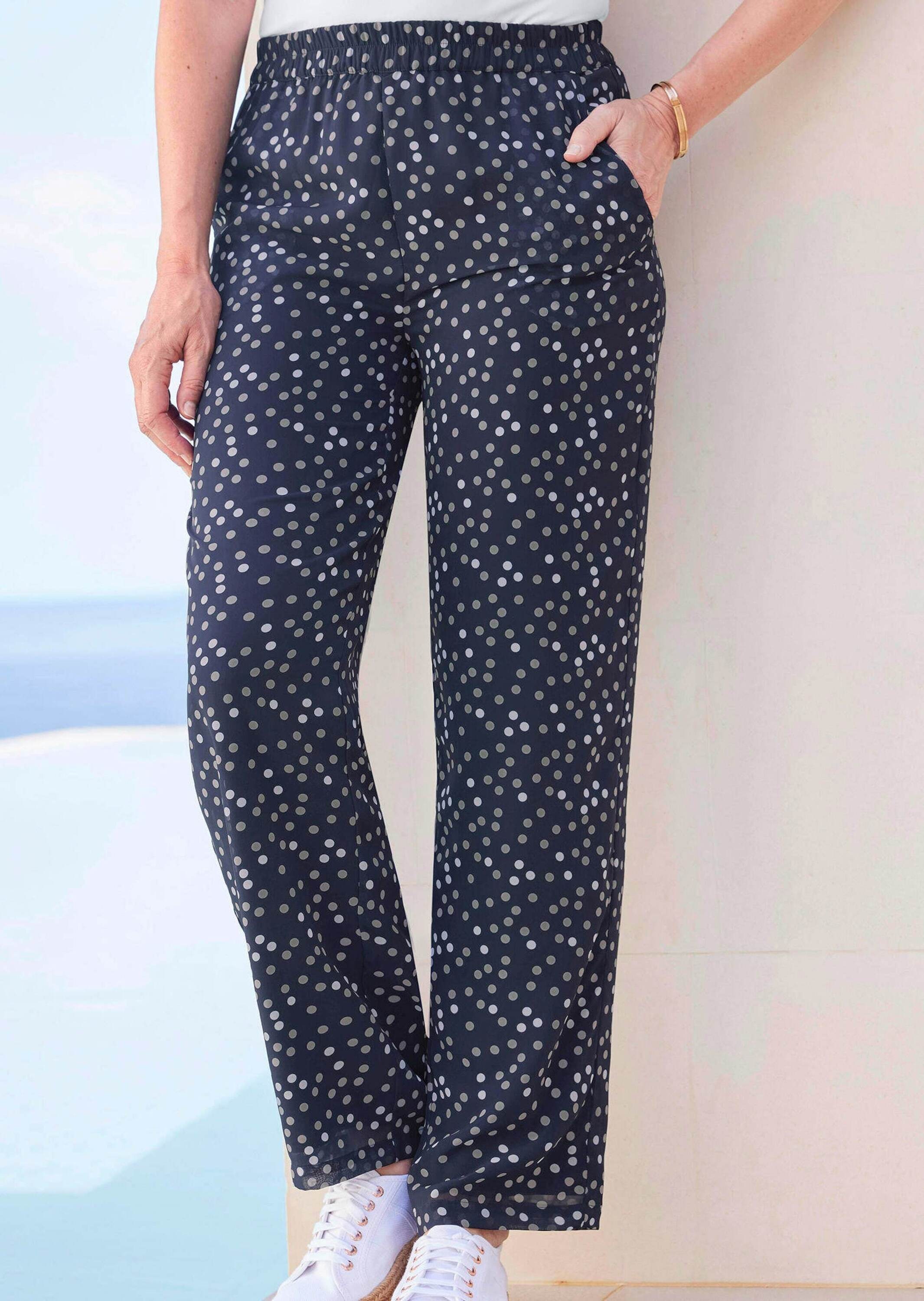 Thumbnail - GOLDNER Schlupfhose "Luftige Hose VERA mit Tupfenmuster"