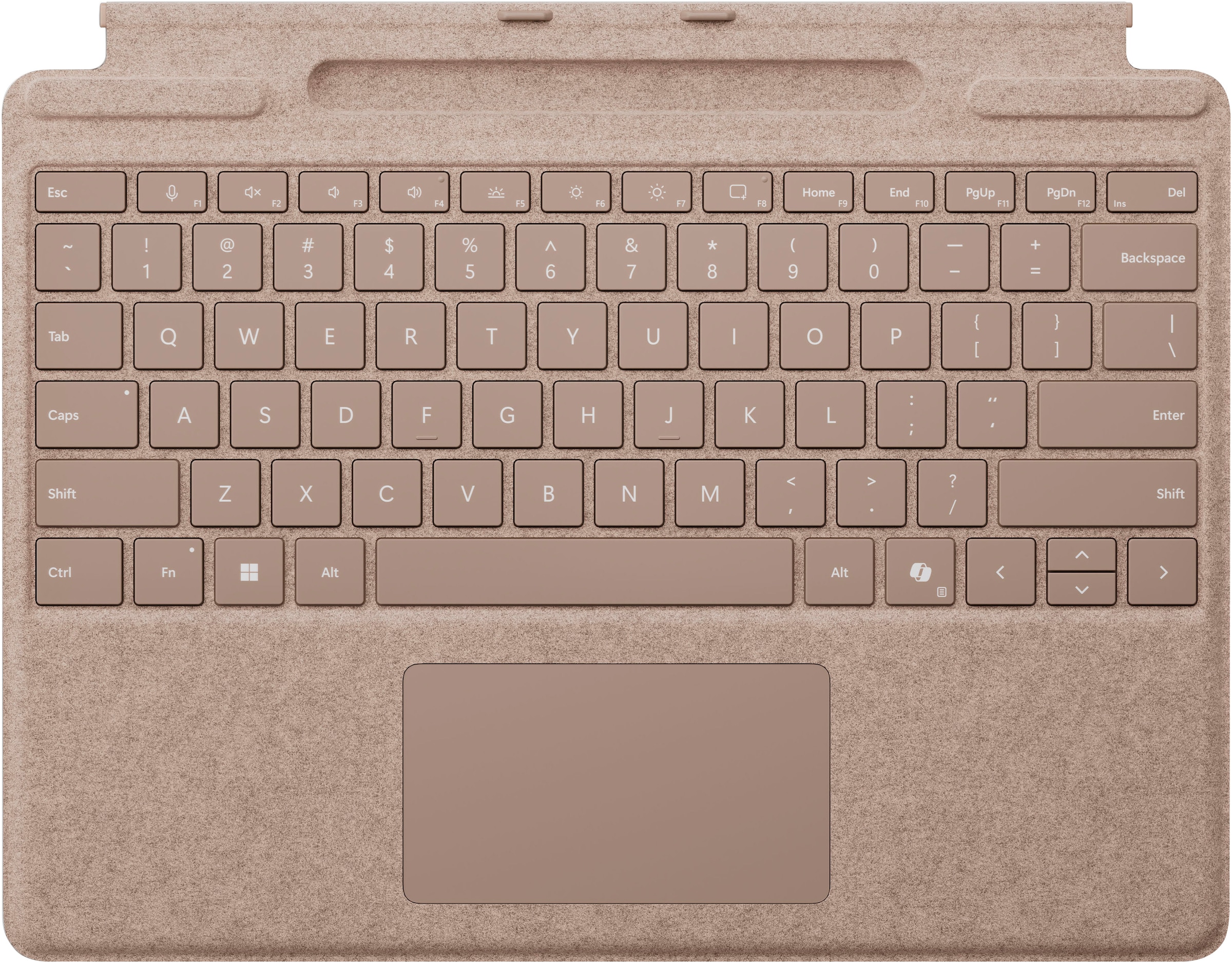 Microsoft Tastatur mit Touchpad »Surface Pro mit Stiftaufbewahrung«, (Fn-Tasten-Touchpad)
