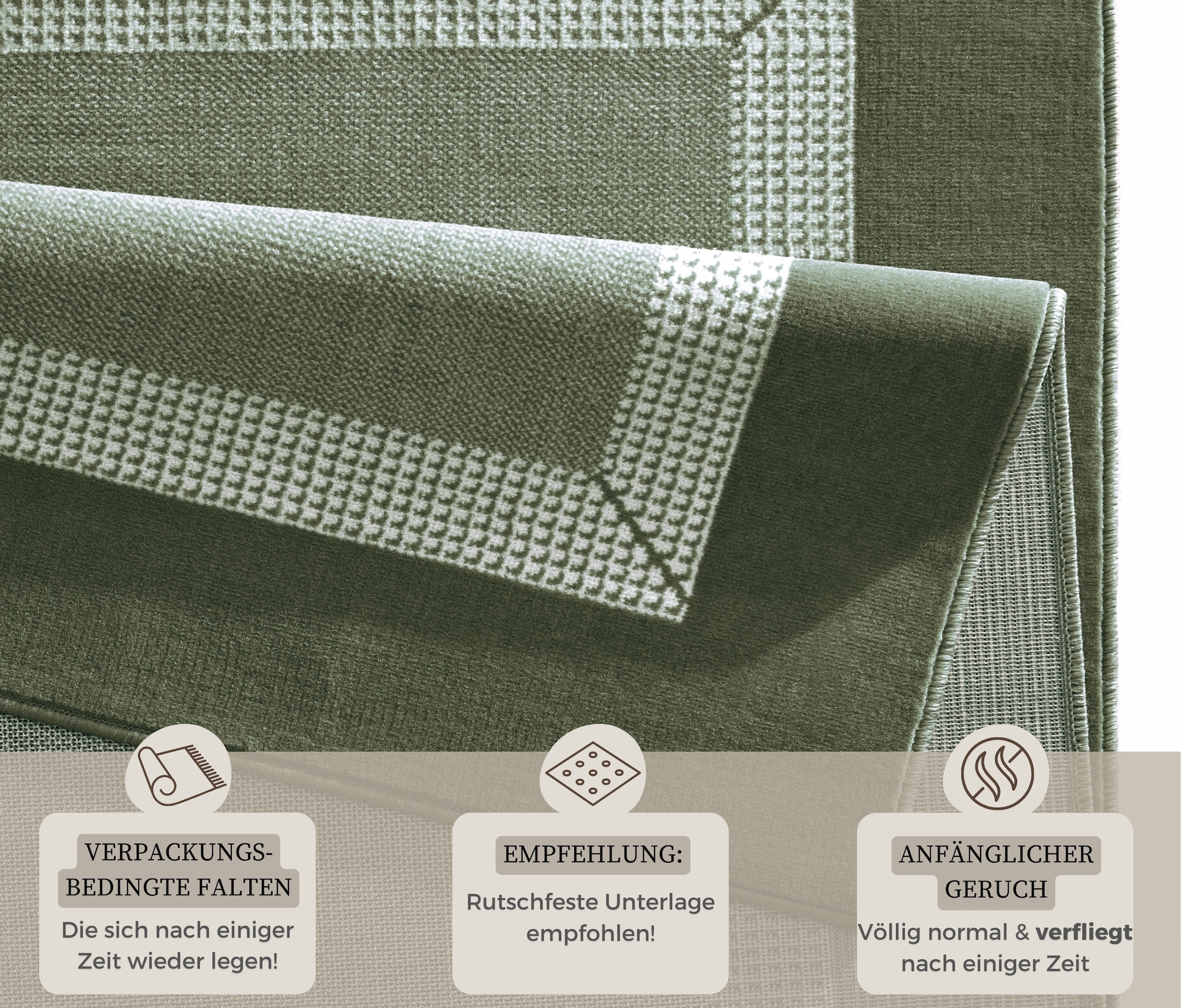 HANSE Home Teppich »Band«, rechteckig, 9 mm Höhe, Kurzflor, weich, Läufer Größen, Wohnzimmer, Schlafzimmer, Esszimmer