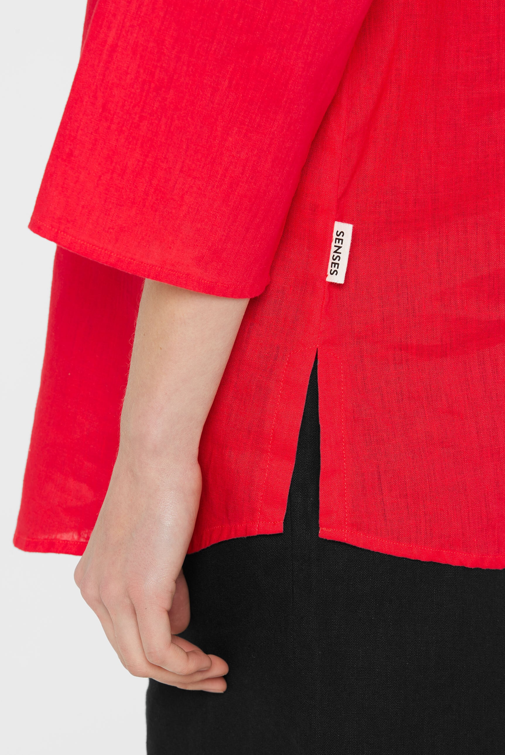 SENSES.THE LABEL Schlupfbluse mit Seitenschlitze