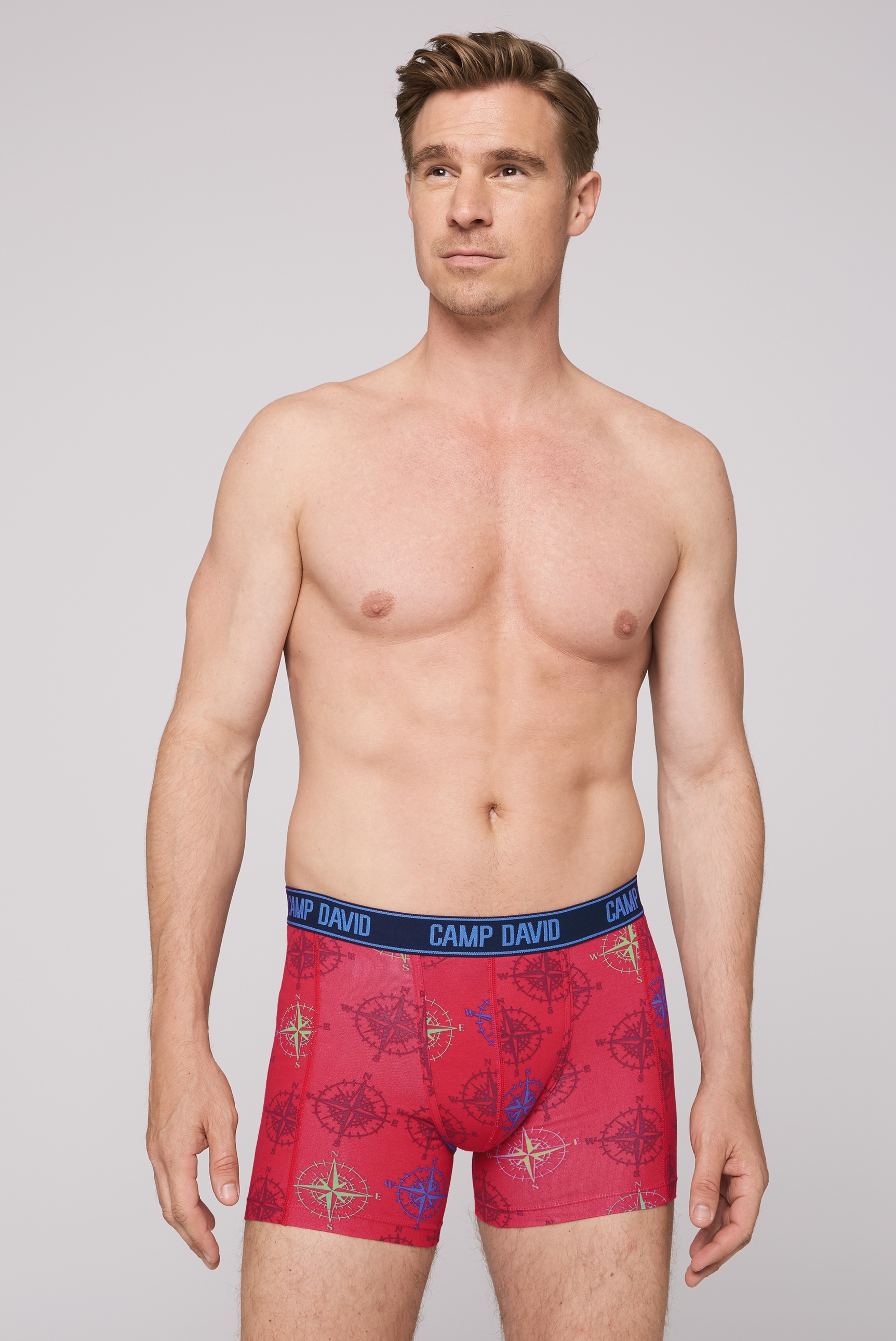 CAMP DAVID Boxershorts »Set:«, (2 St.), mit All Over Print