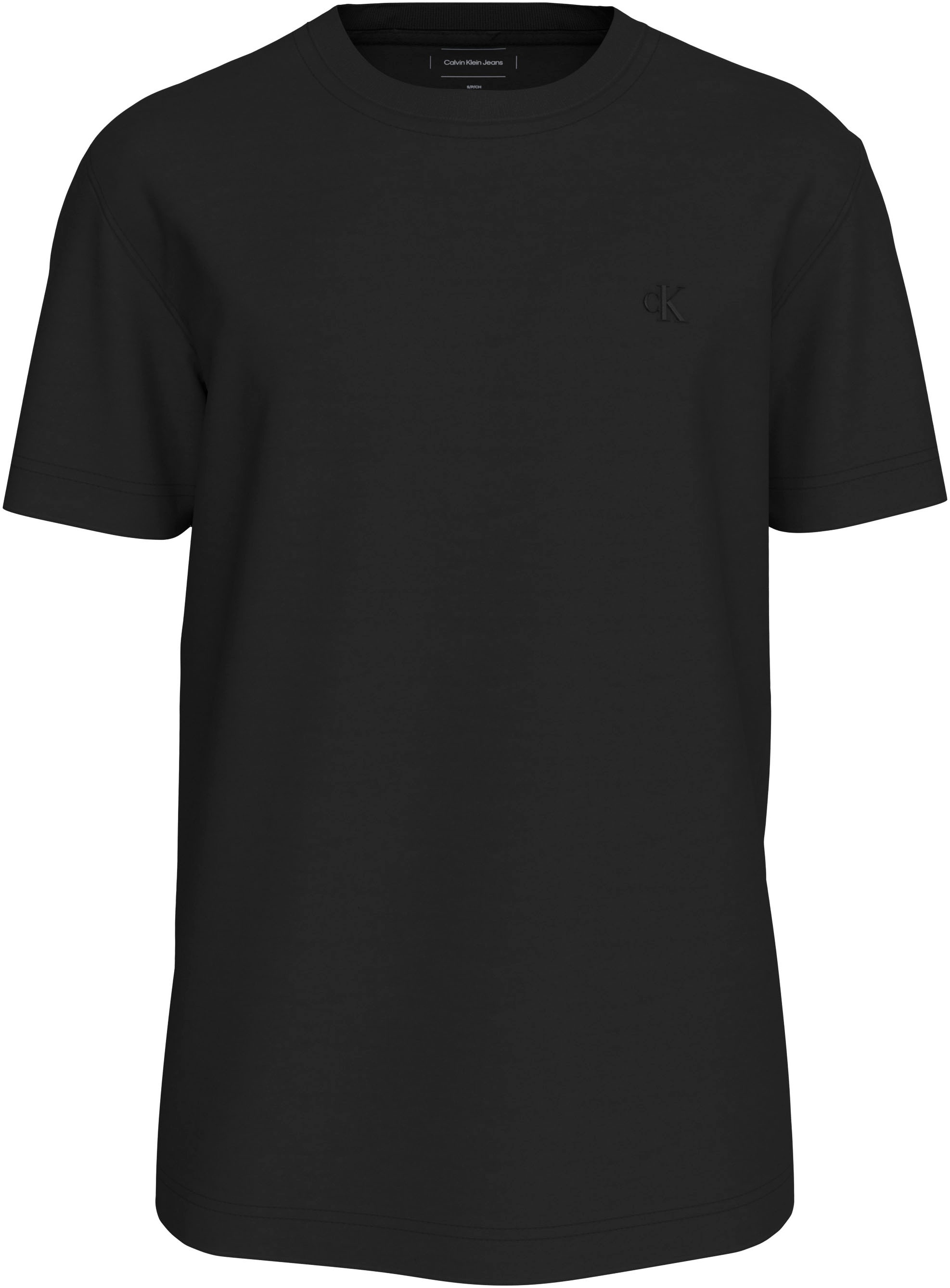 Calvin Klein Jeans Plus T-Shirt »Plus Textured Monologo Tee«, in Großen Größen mit Rückendruck