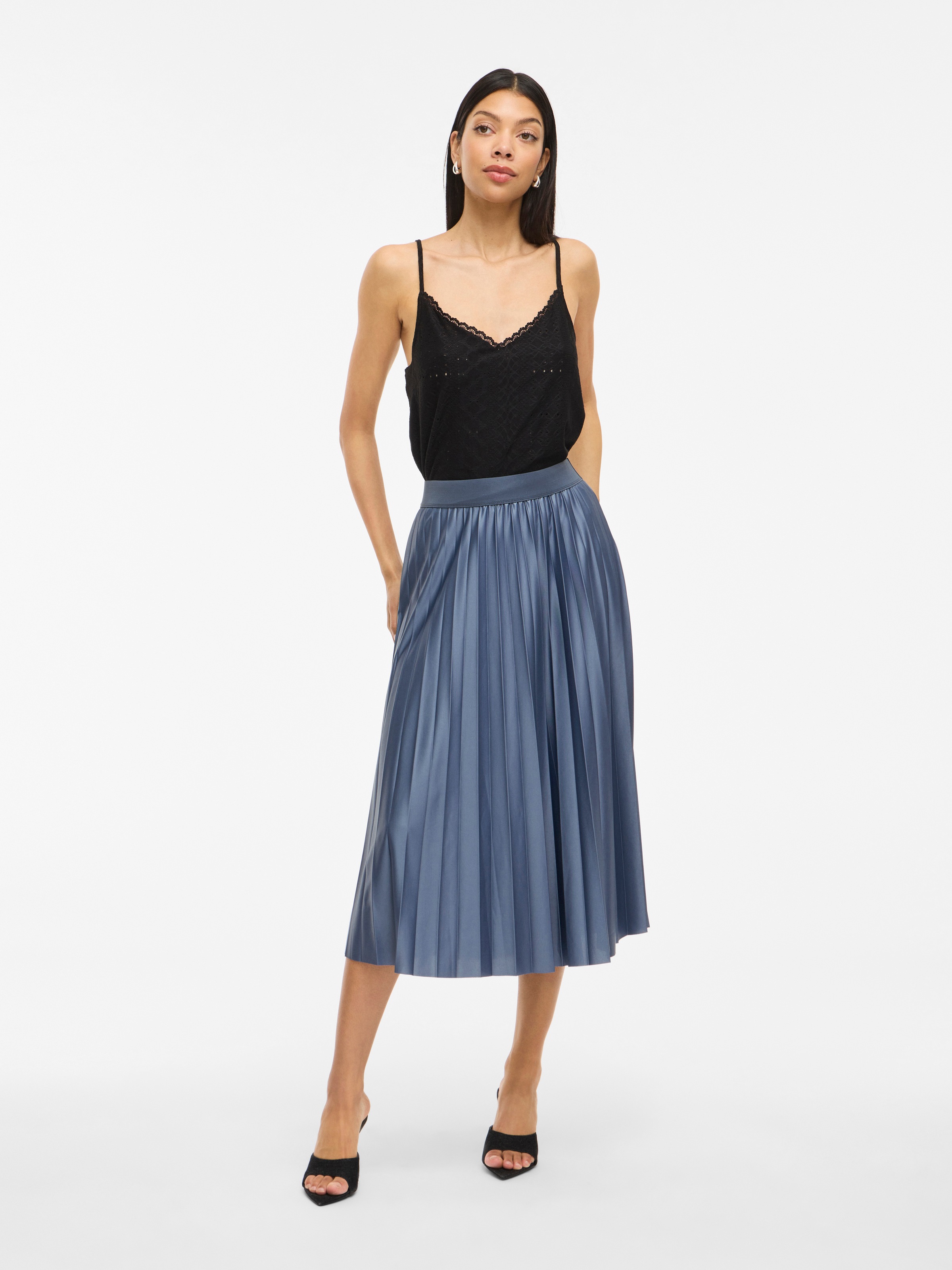 Thumbnail - Vila Plisseerock "VINITBAN SKIRT - NOOS"