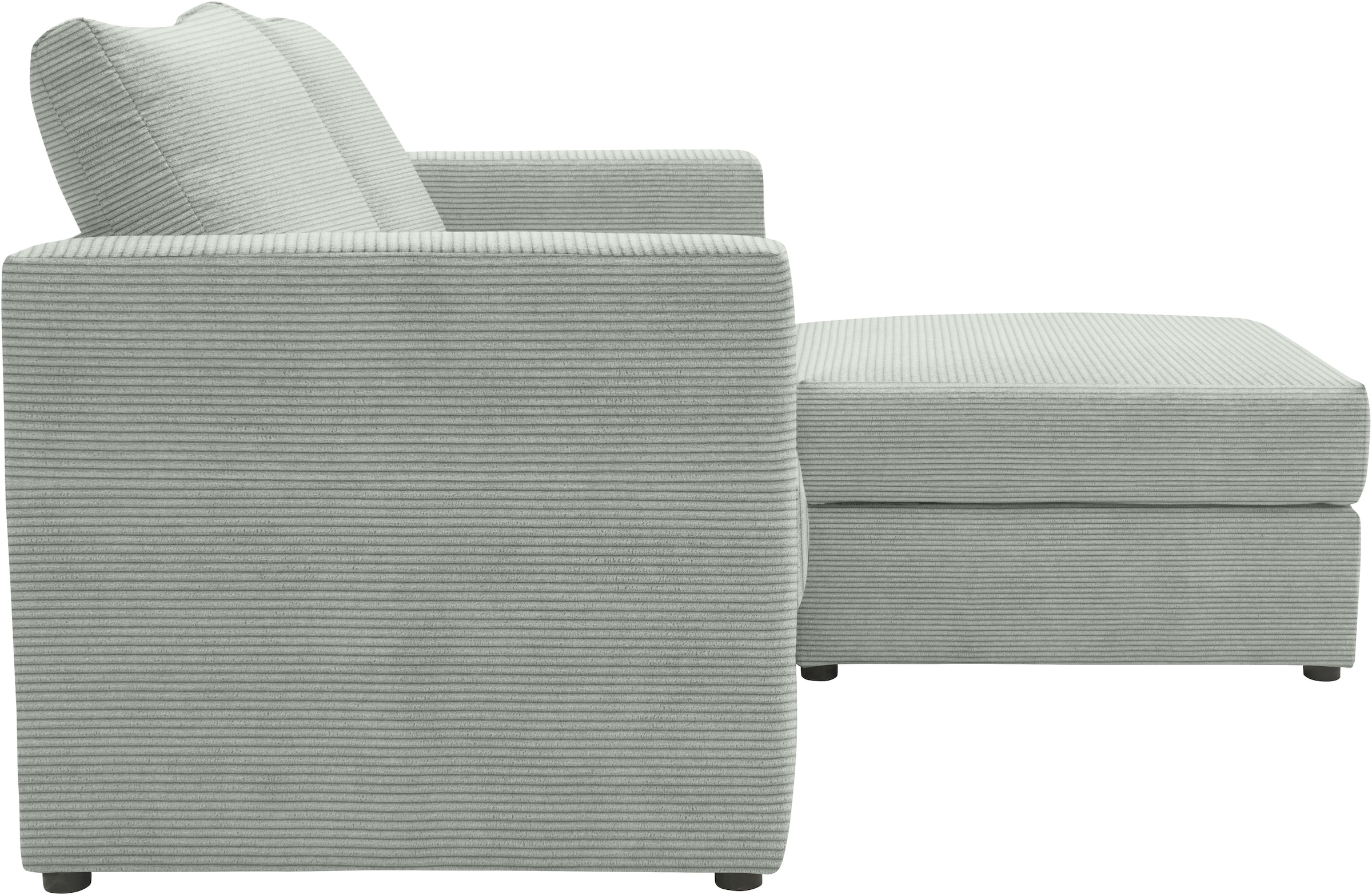 DOMO collection 2-Sitzer »800015, als Sitzmöbel oder Schlafgelegenheit nutzbar, Schlafsofa«, Sitzfläche mit Federkern, inkl. 2 Rückenkissen