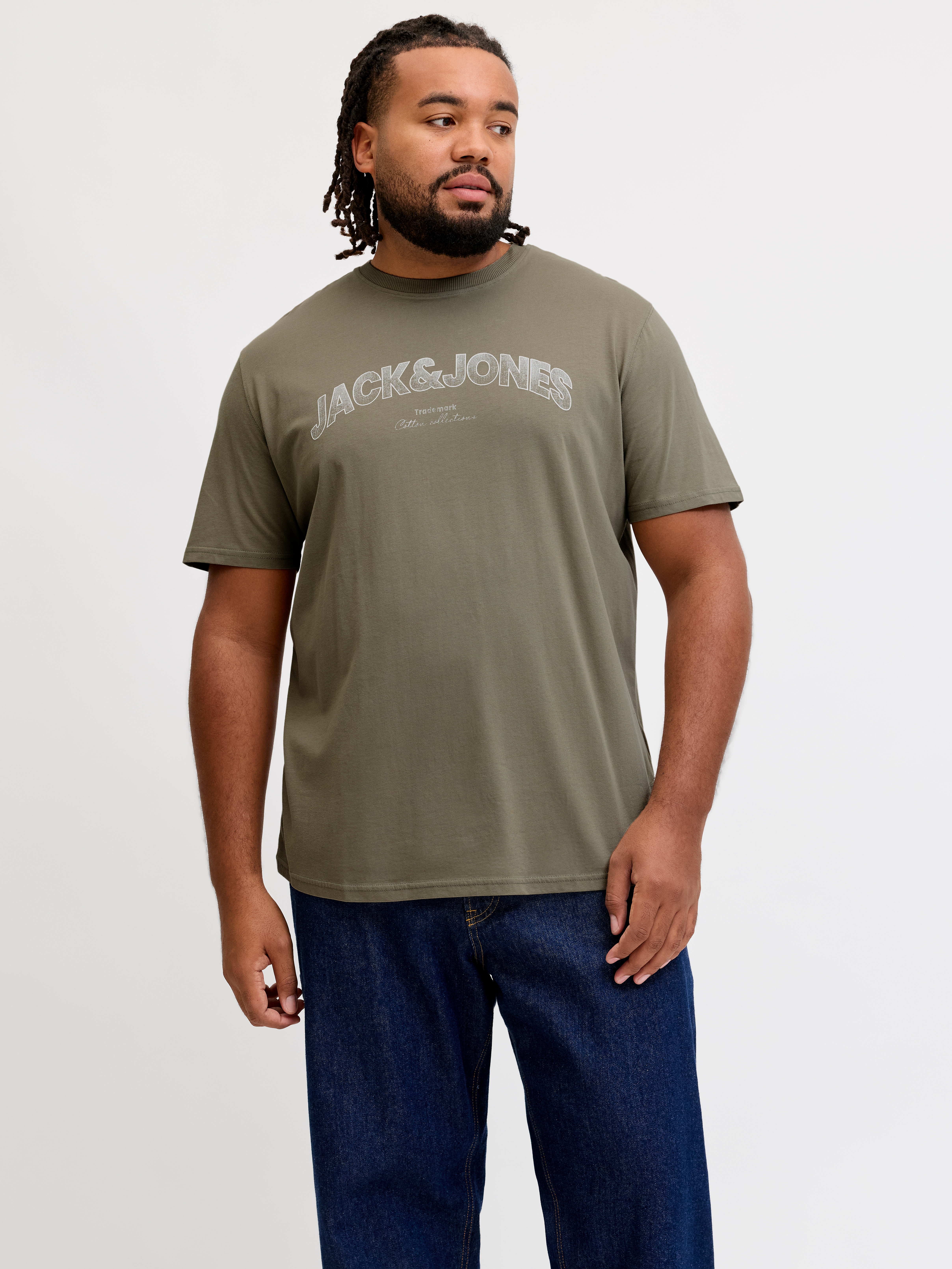 Jack & Jones PlusSize Rundhalsshirt "JJAVERY TEE SS CREW NECK PLS" Baumwolle, normal geschnitten