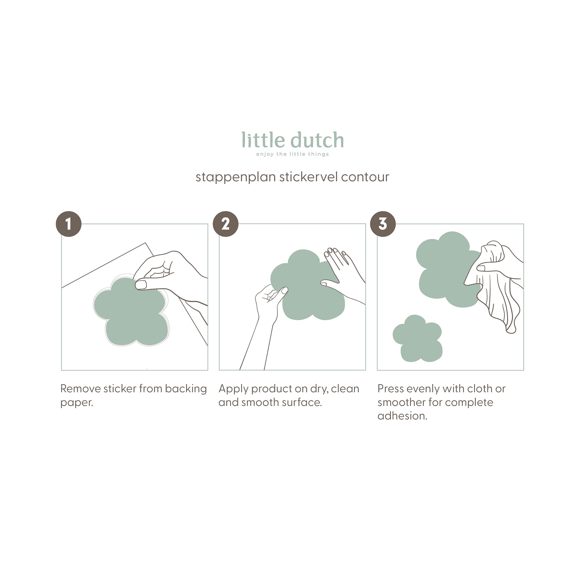 LITTLE DUTCH Wandtattoo »Wandsticker Set Fairy Garden (55x80cm)«, (1 St.)