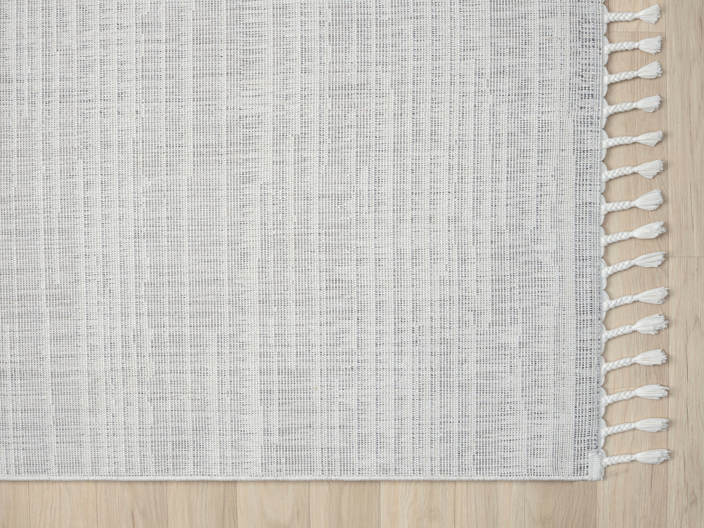 Myflair Möbel & Accessoires Teppich »Enya«, rechteckig, 17 mm Höhe, Uni Farben, Hoch-Tief Effekt, mit Fransen, besonders weich