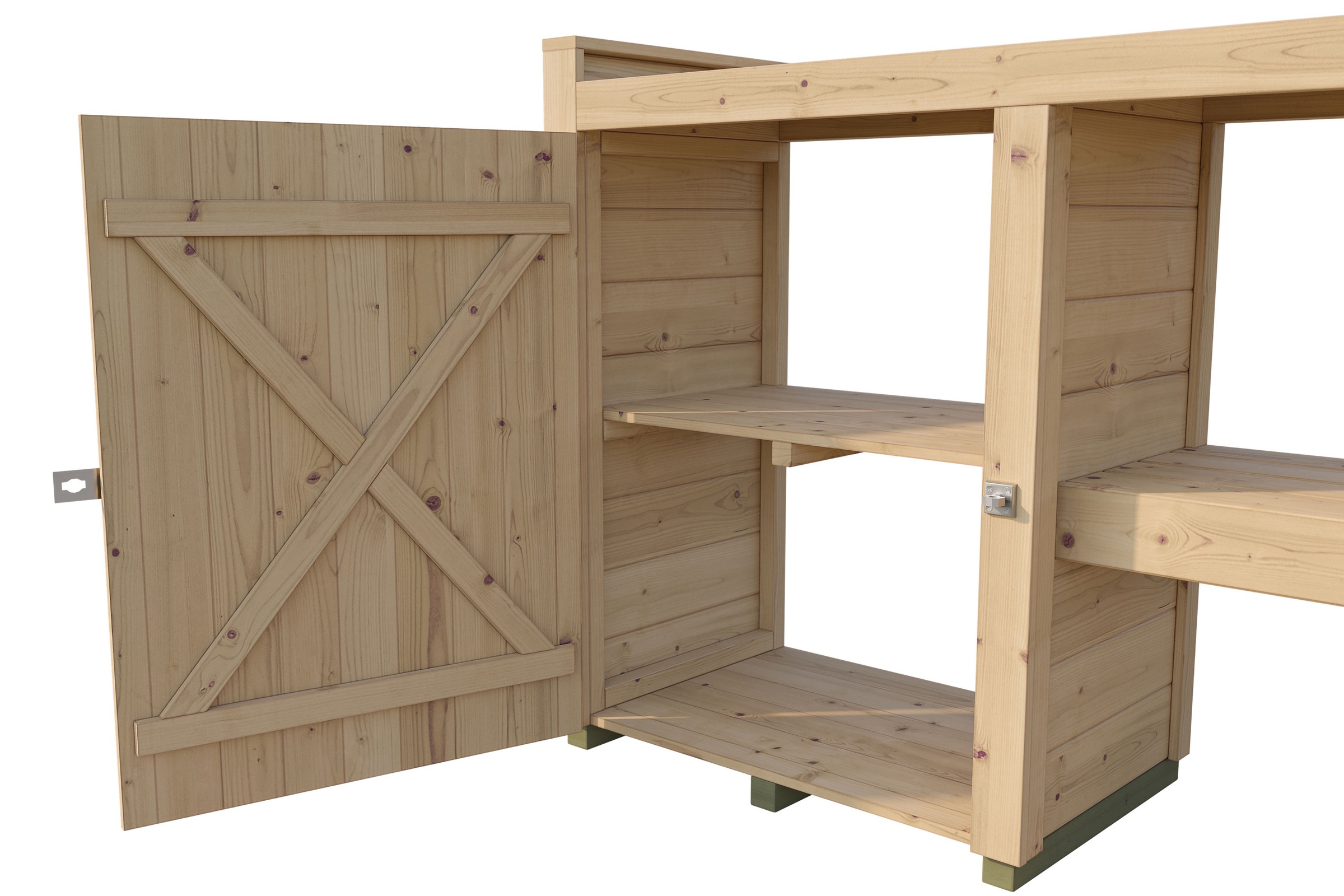 weka Pflanztisch »optionale Erweiterung für Gartenhaus Killarney« verschiedene Farben und Größen