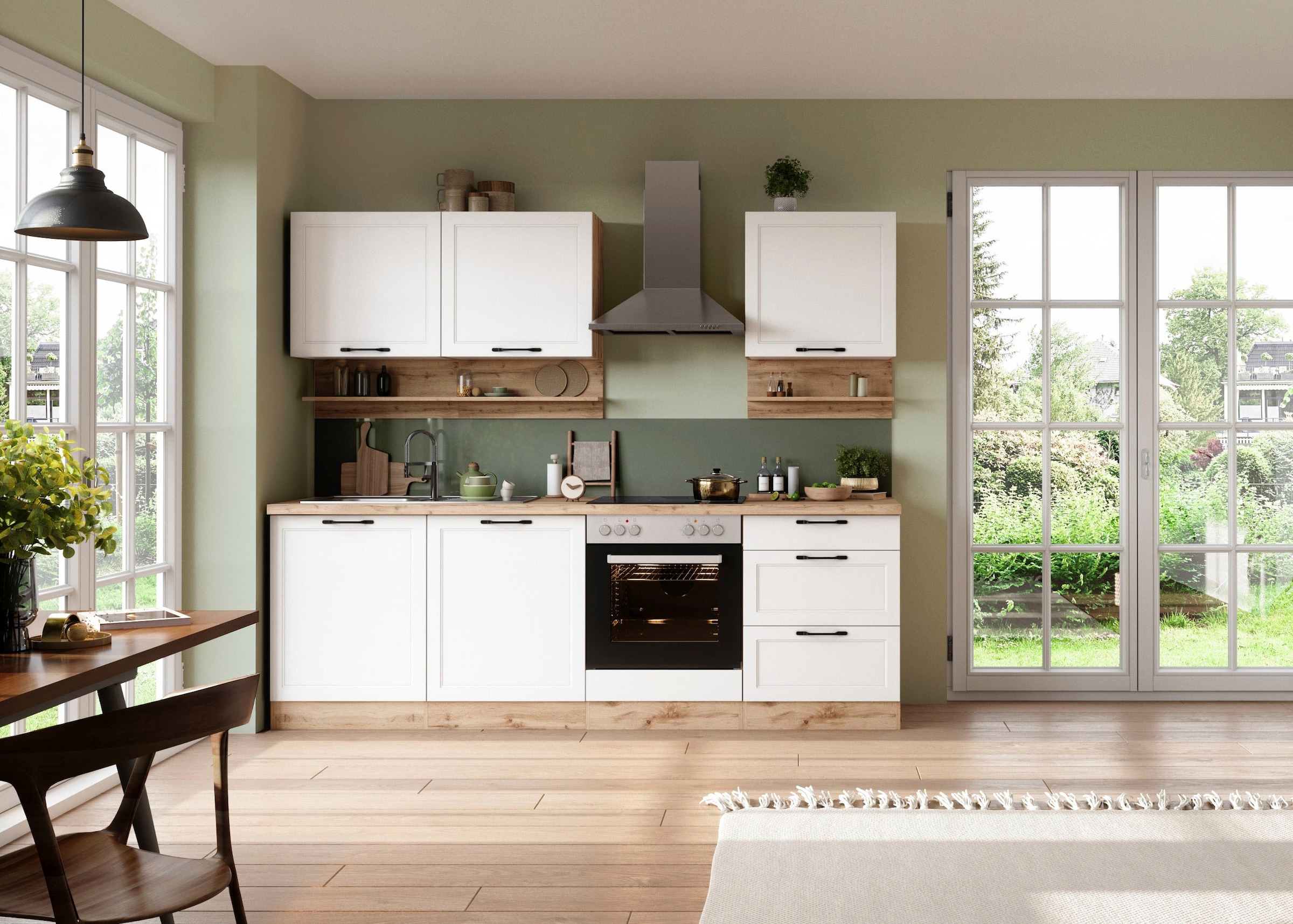 KOCHSTATION Küchenzeile »KS-Lana« 240 cm breit, wahlweise mit oder ohne E-Geräte