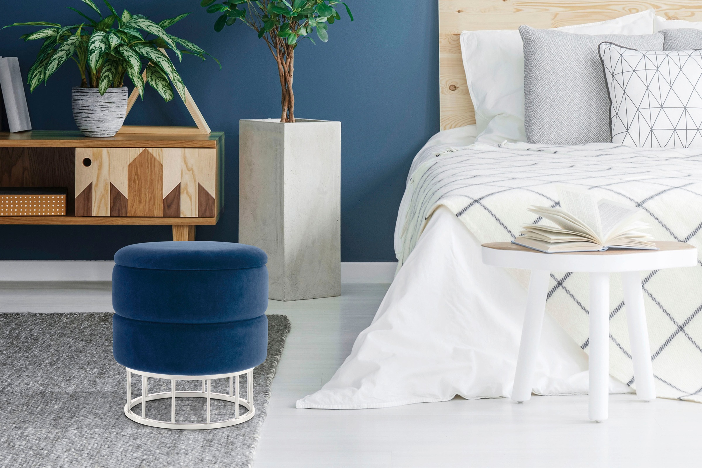 Kayoom Stauraumhocker "Hocker Zero 525, Sitzhocker mit Komfort,runde, moder günstig online kaufen