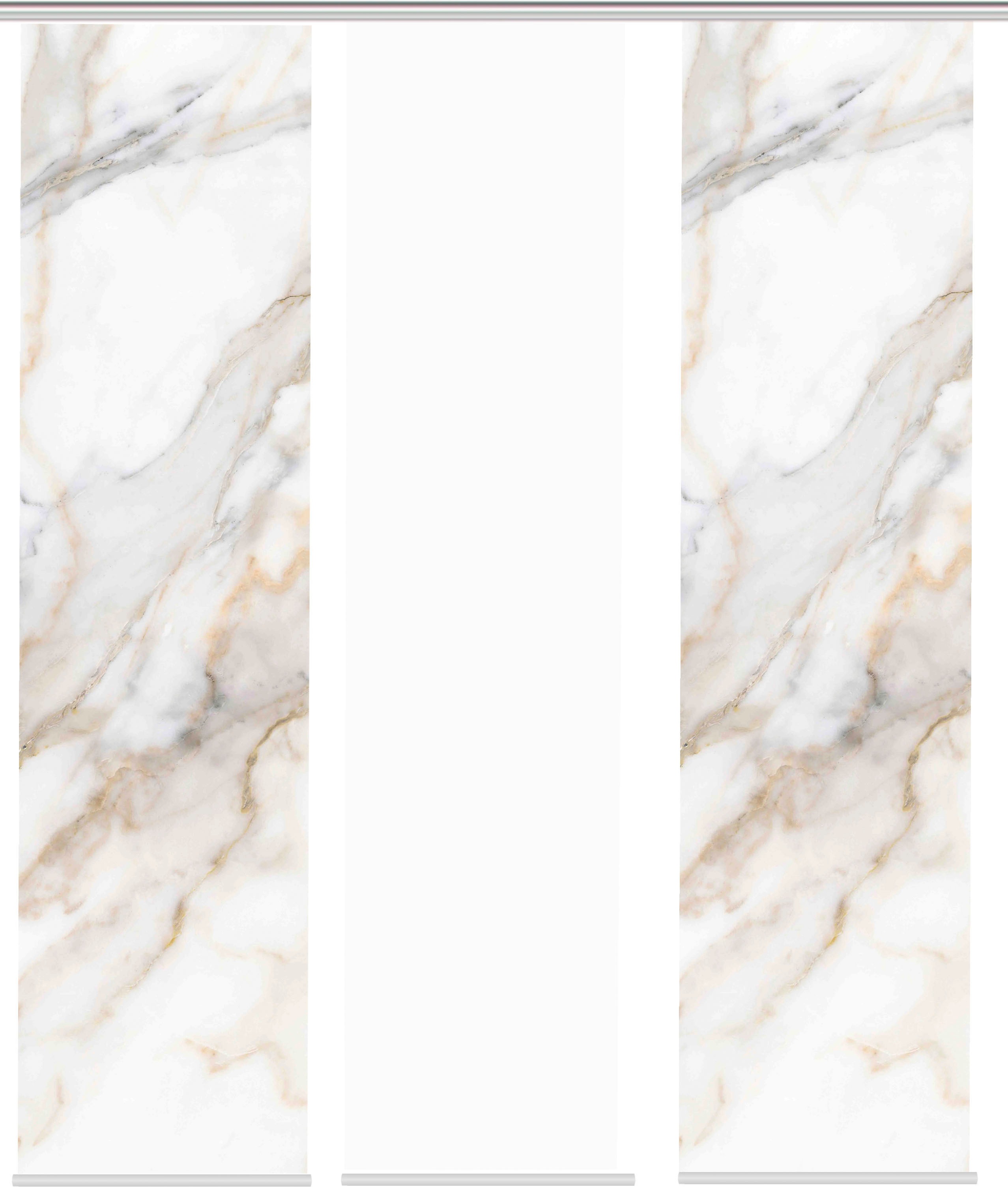 Thumbnail - HOME WOHNIDEEN Schiebegardine "SUMANI 3er SET" Paneelwagen 3 Stk. tlg. Schiebevorhang Digidruck 3er Set SUMANI