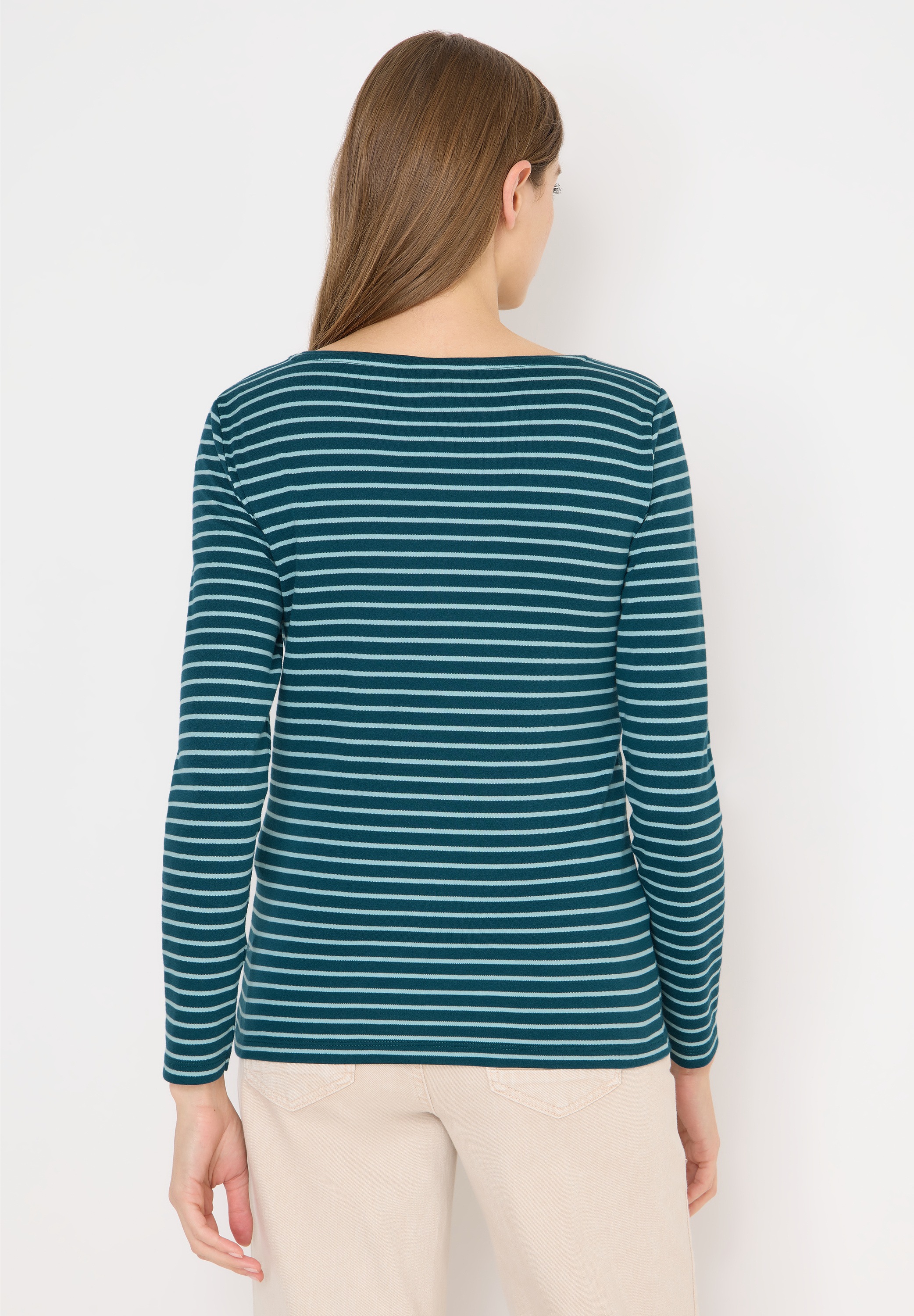 Cecil Langarmshirt aus reiner Baumwolle günstig online kaufen