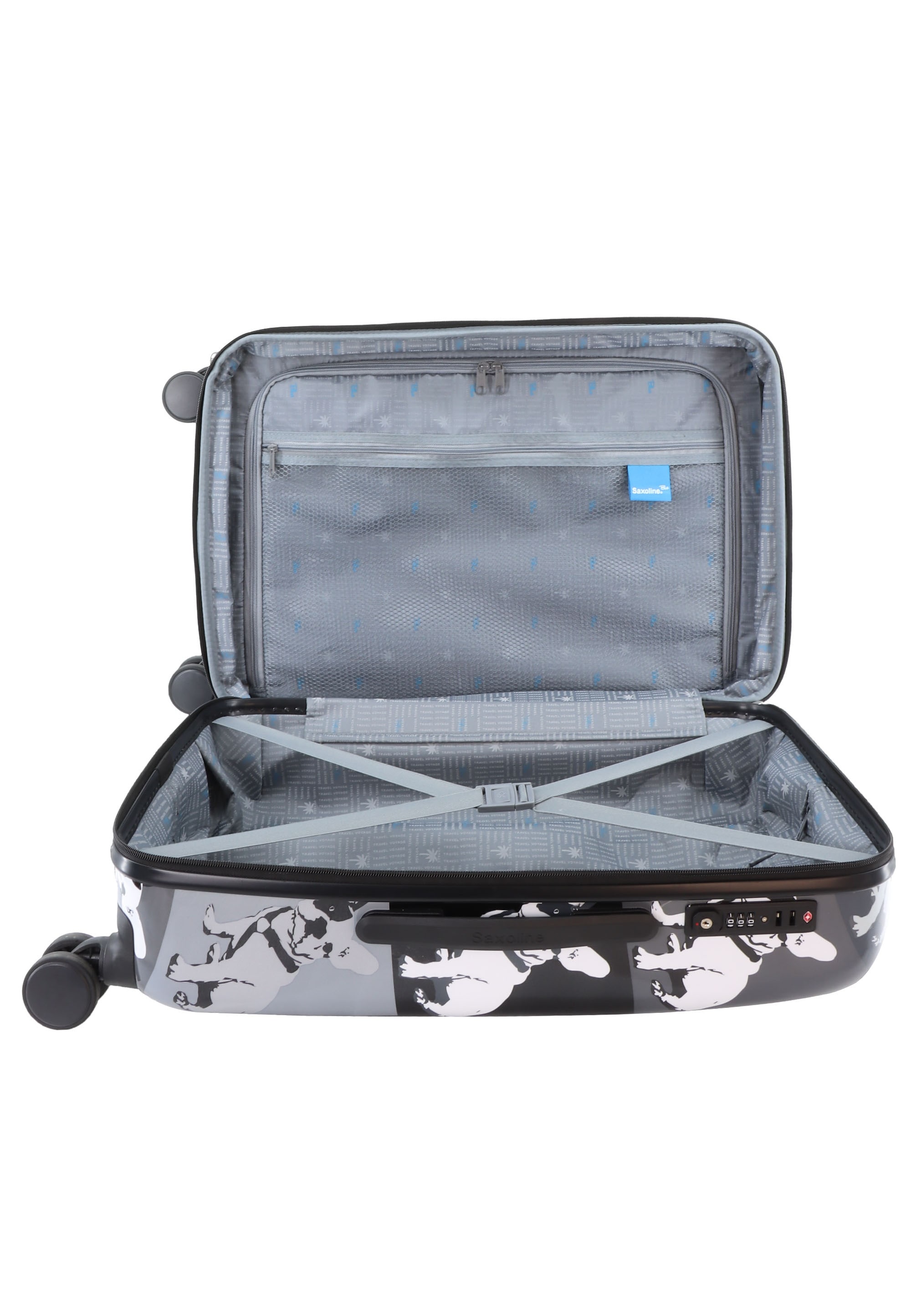 Saxoline® Koffer »Bulldog Monochrome«, aus ABS-Materialien