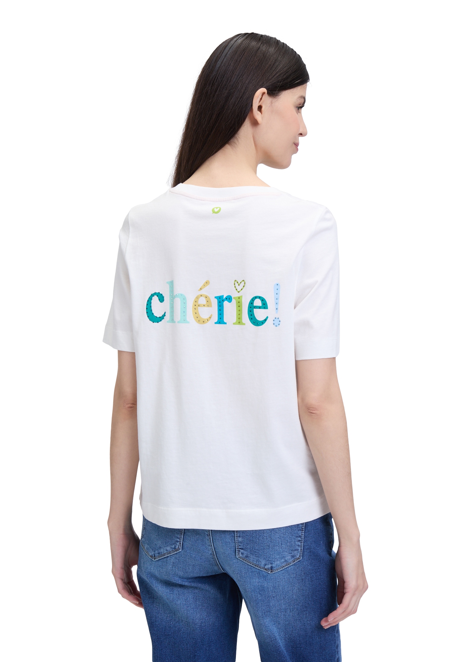 Cartoon Kurzarmshirt »Cartoon Damen Printshirt mit Rundhalsausschnitt«, (1 tlg.), Hotfix