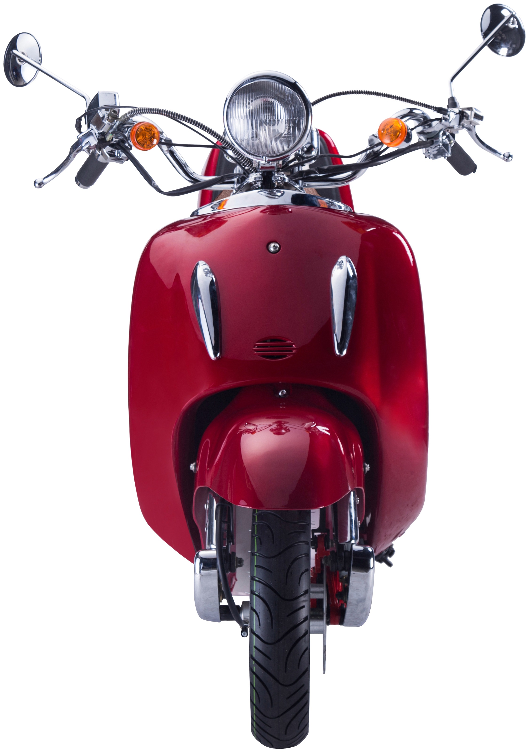 GT UNION Motorroller »Strada«, 125 cm³, 85 km/h, Euro 5, 8,6 PS, (Set, mit Topcase), im Retro-Look