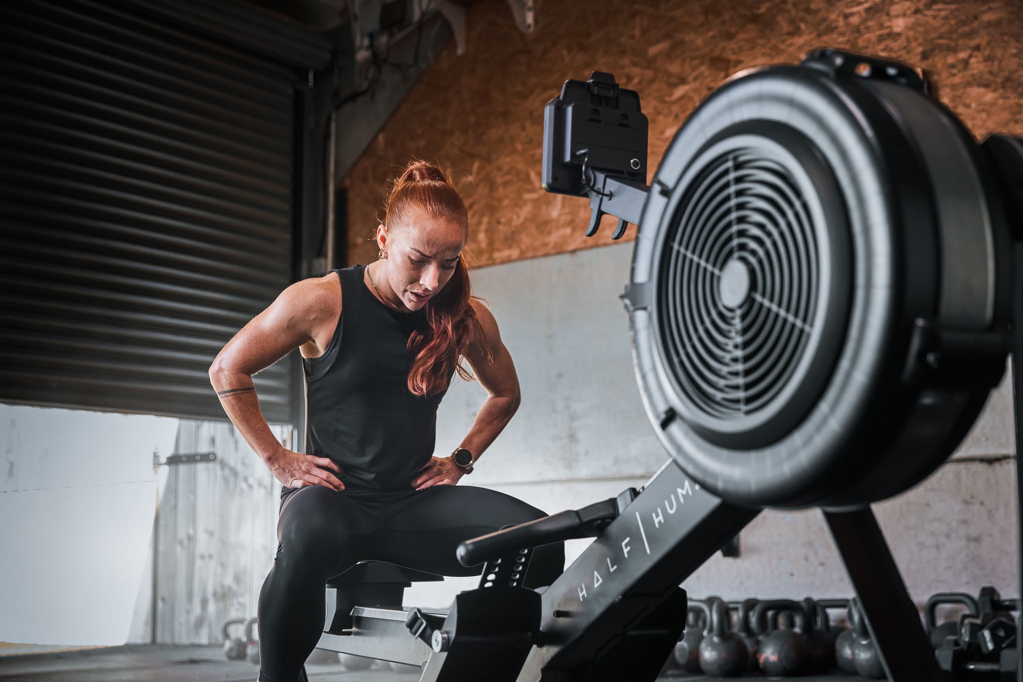 Half Human Rudergerät »Air Rower Rudergerät«, Rudermaschine, 10 Widerstandsstufen