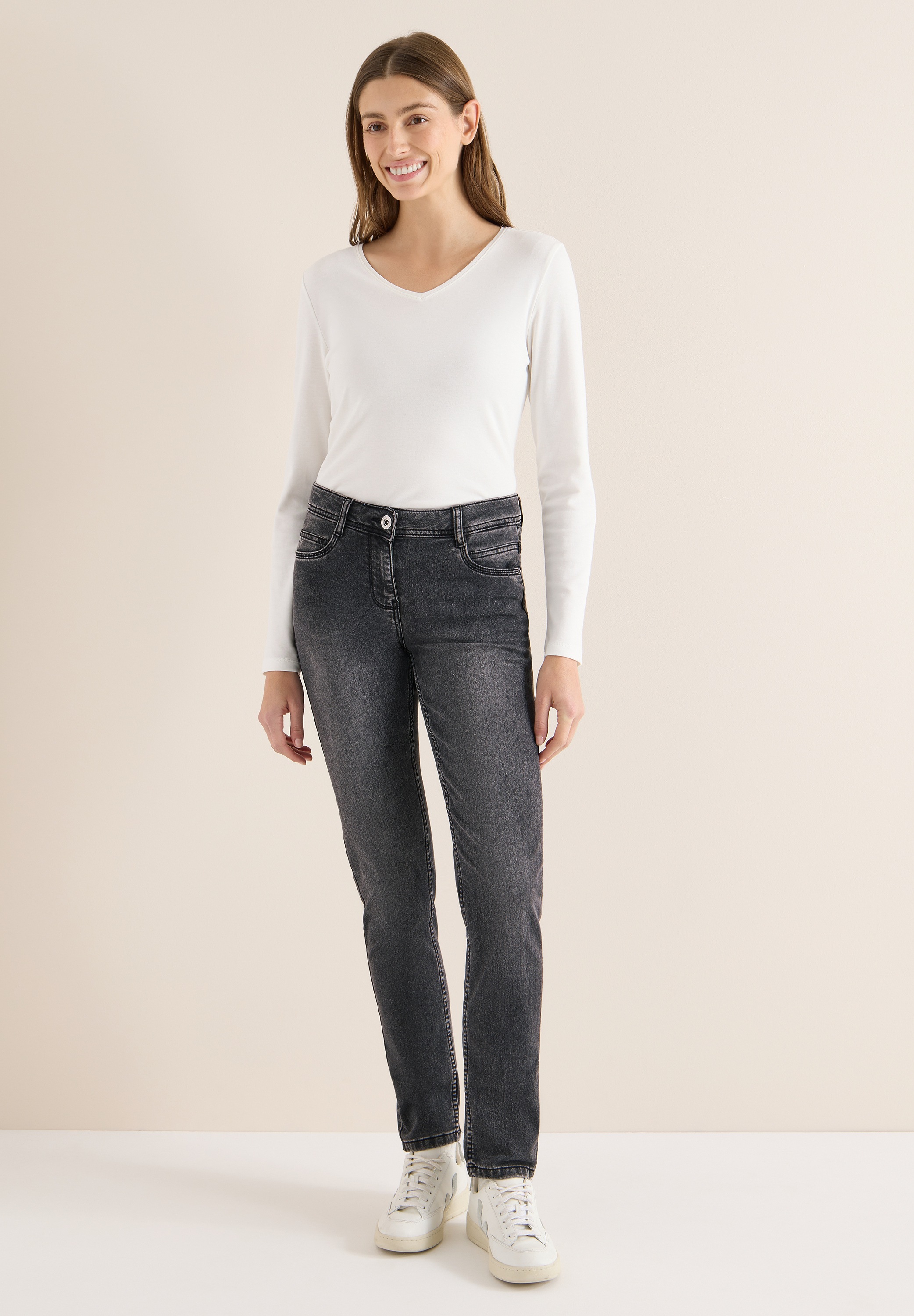 Cecil Comfort-fit-Jeans Middle Waist