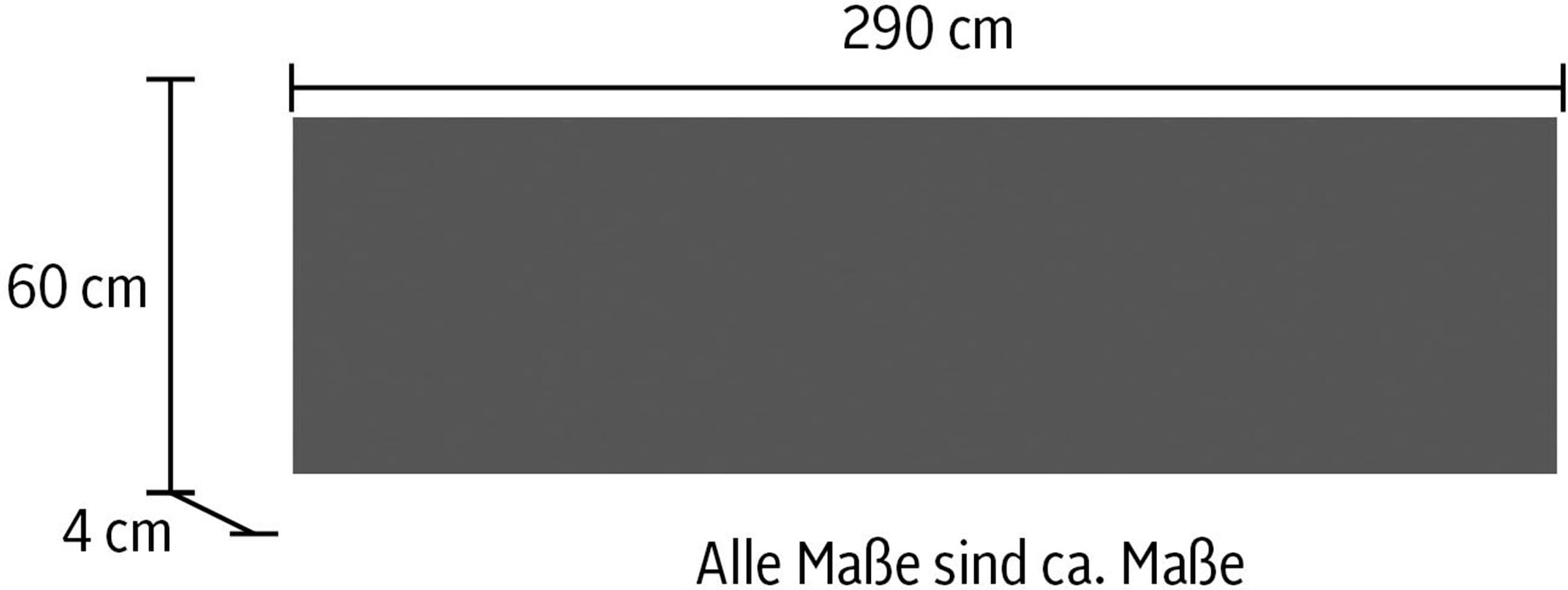 IMPULS KÜCHEN Arbeitsplatte, in vielen Breiten, 4cm stark, passend zu allen Serien