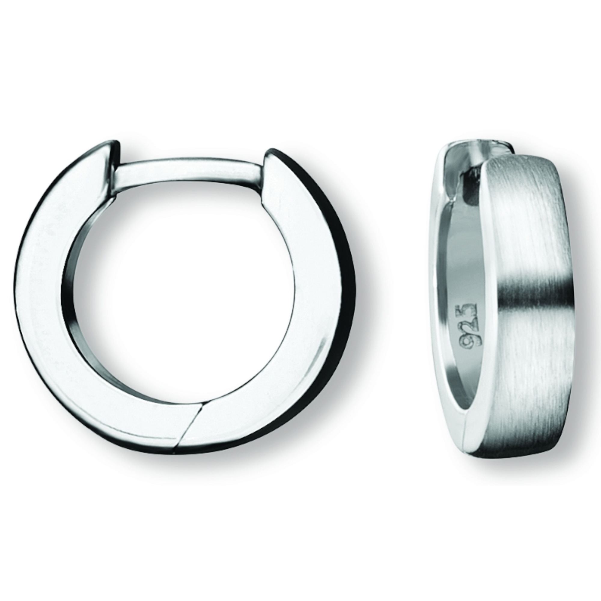 Paar Creolen ONE ELEMENT "Ohrringe Creolen aus 925 Silber Ø 12,4 x 3,0 mm", silber, Ohrringe, Damen, Damen, Silber 925 (Sterlingsilber), Harmonisch gestaltet – ruhiges Design mit feinem Ausdruck