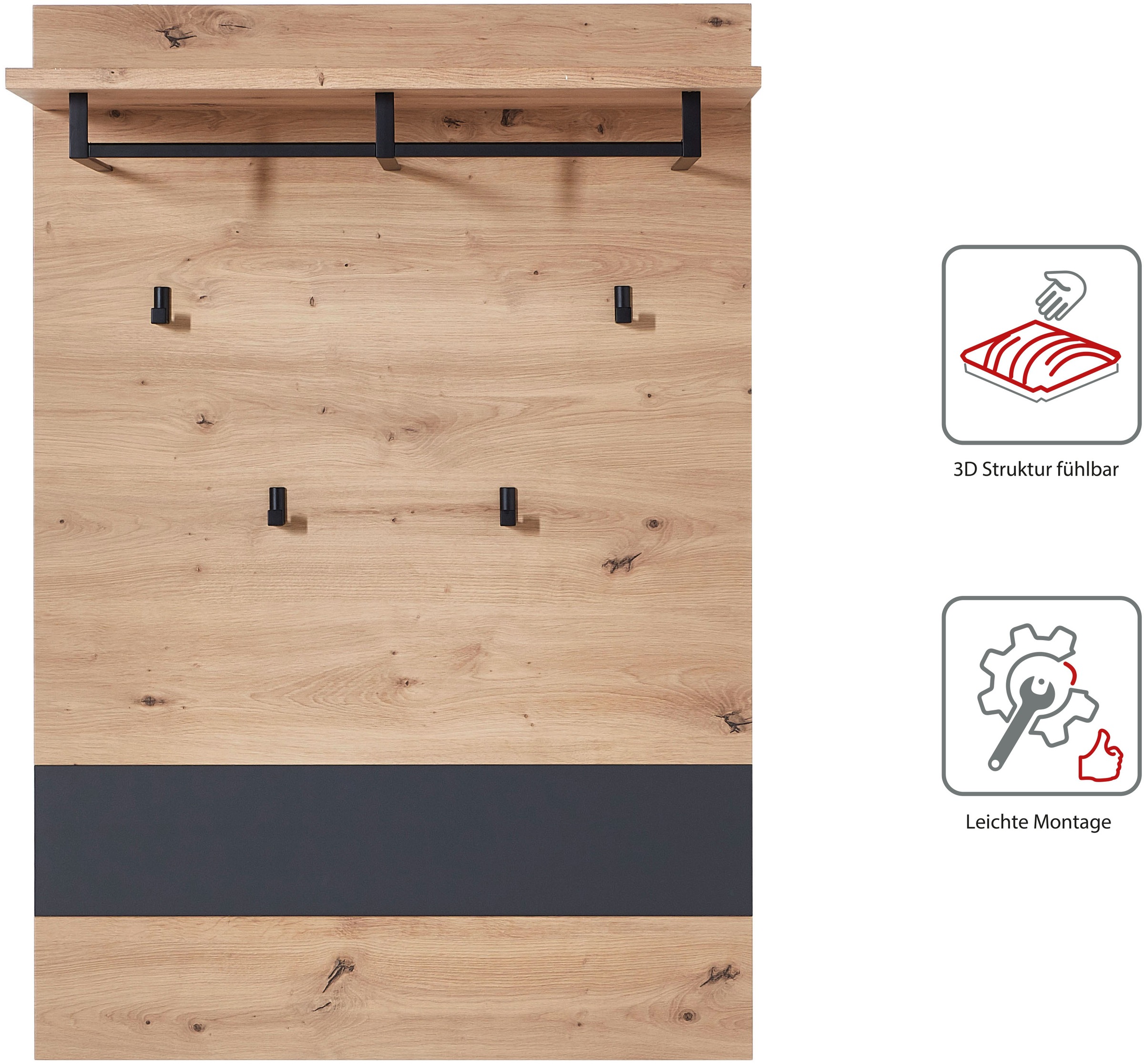 Innostyle Garderoben-Set "MEMPHIS", (Komplett-Set, 5 St.) günstig online kaufen
