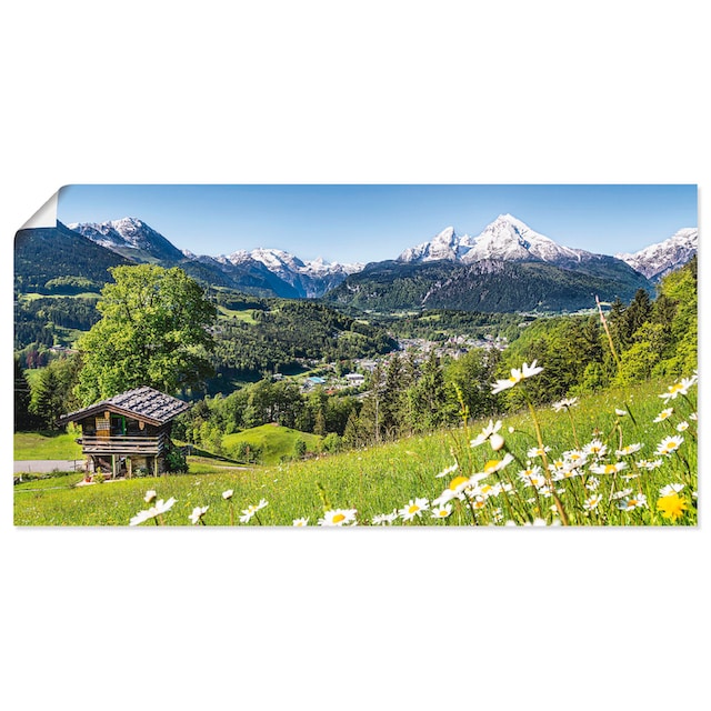 Artland Wandbild »Landschaft in den Bayerischen Alpen«, Berge, (1 St.), als  Alubild, Leinwandbild, Wandaufkleber oder Poster in versch. Größen  bestellen | BAUR